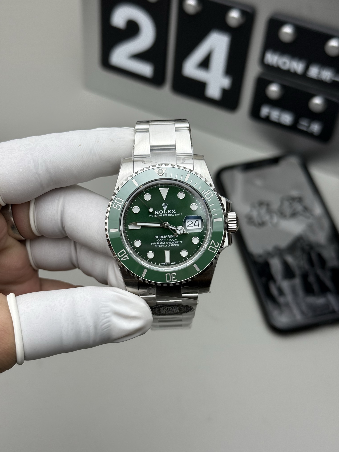 Rolex C 绿水鬼丹东3135机