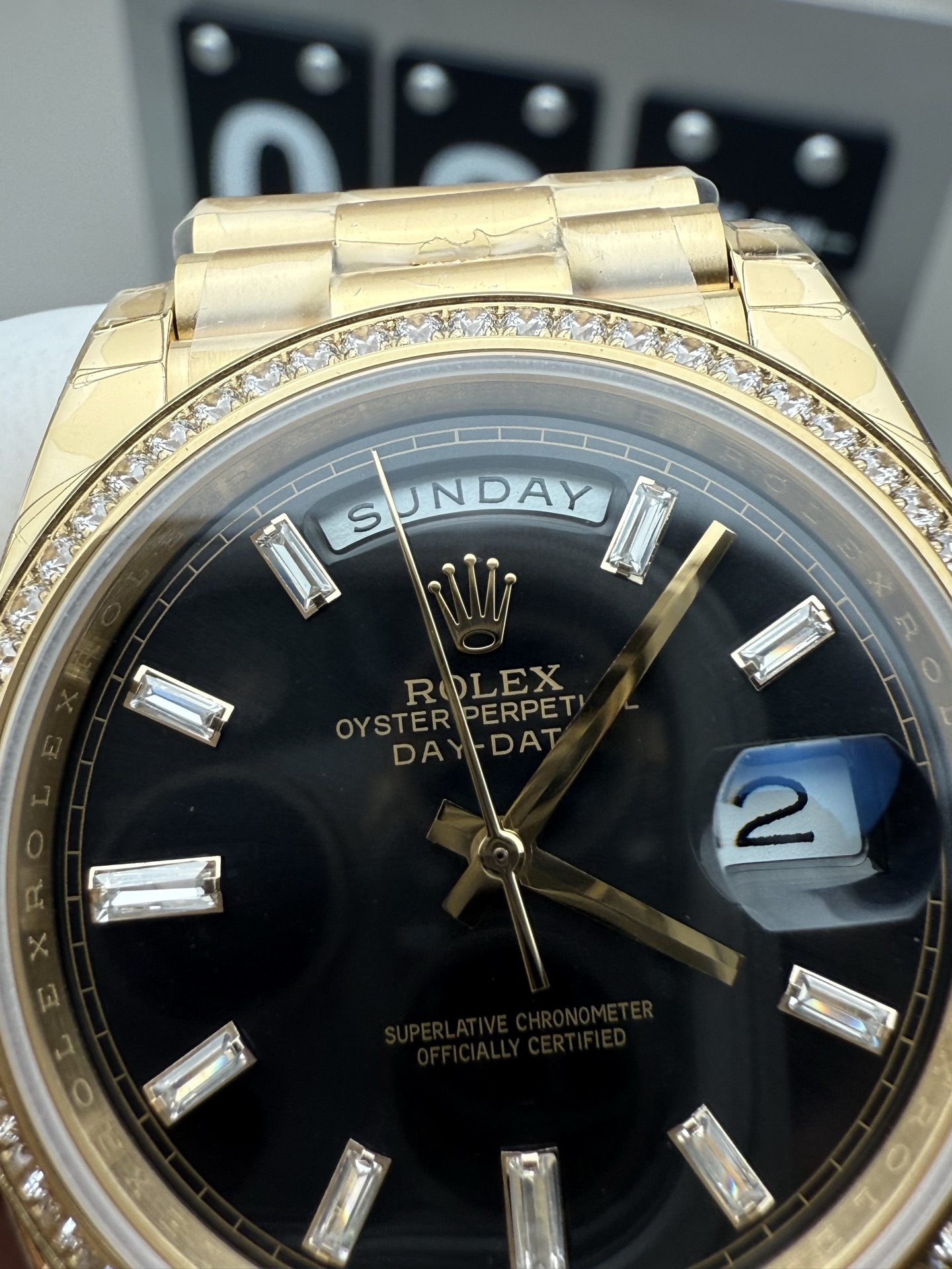 Rolex 钻圈配重黑冰糖