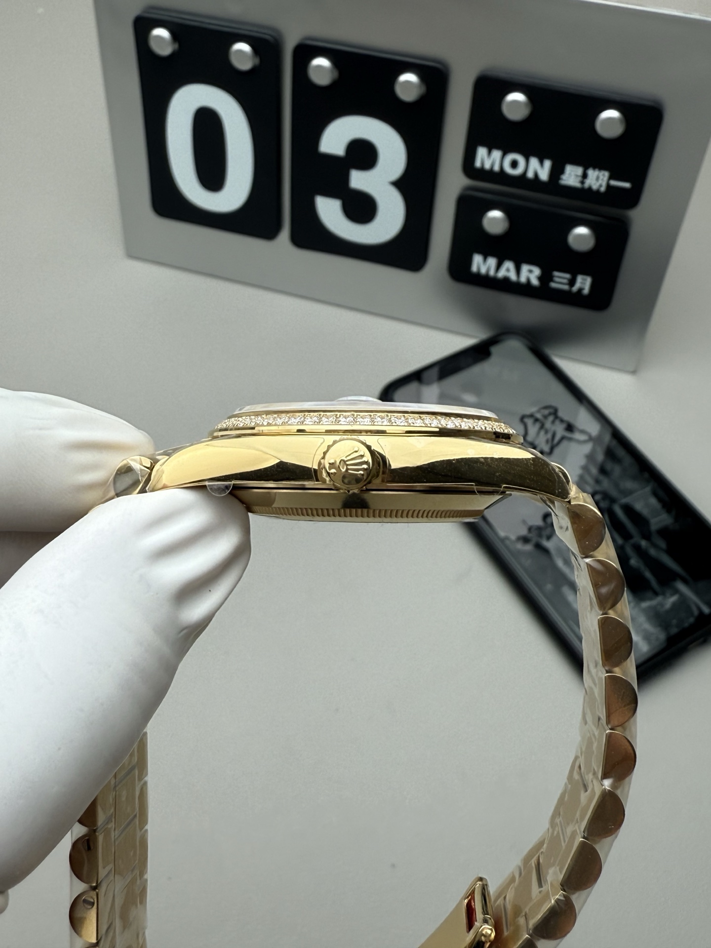 Rolex 钻圈配重黑冰糖