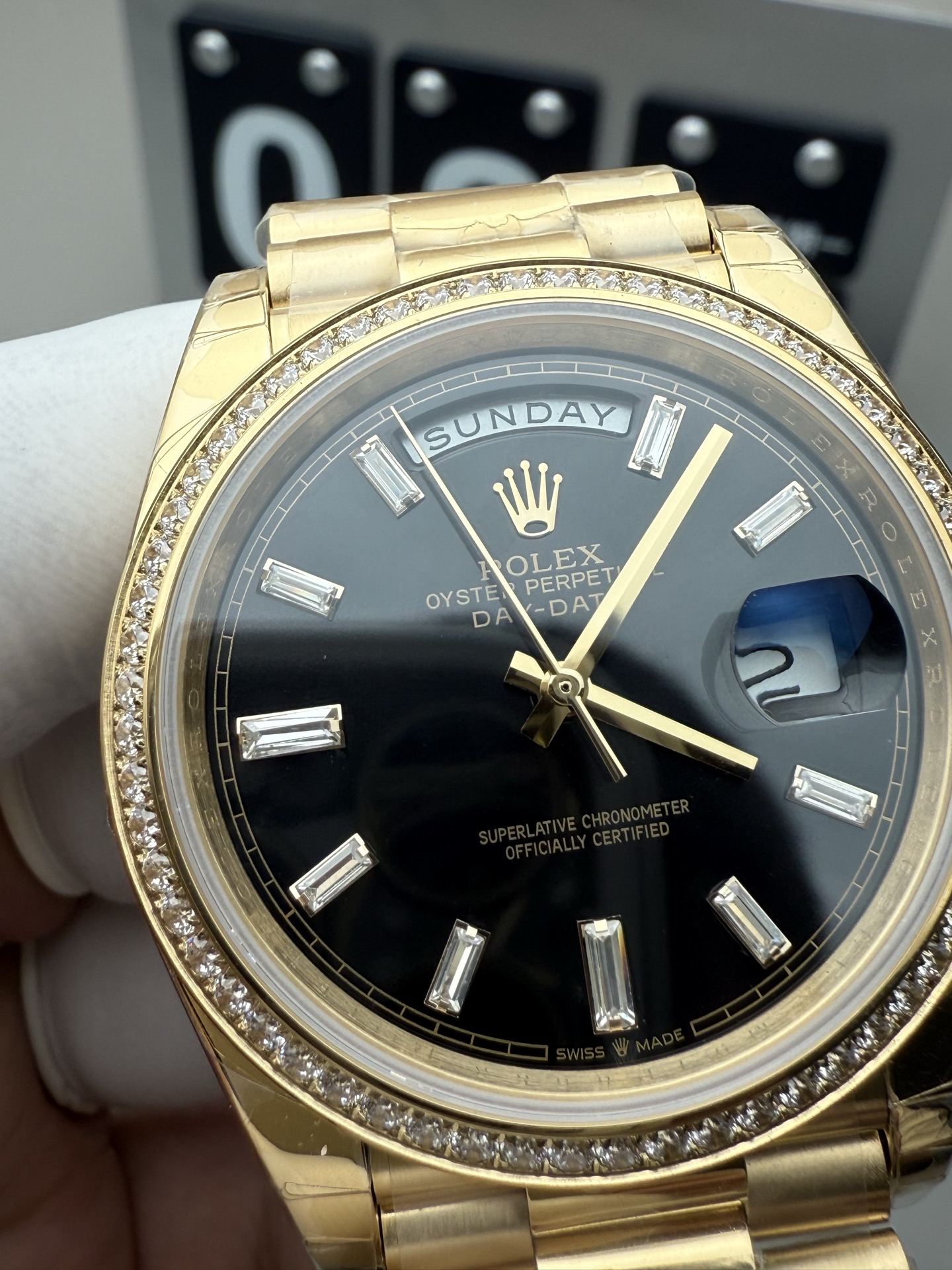 Rolex 钻圈配重黑冰糖