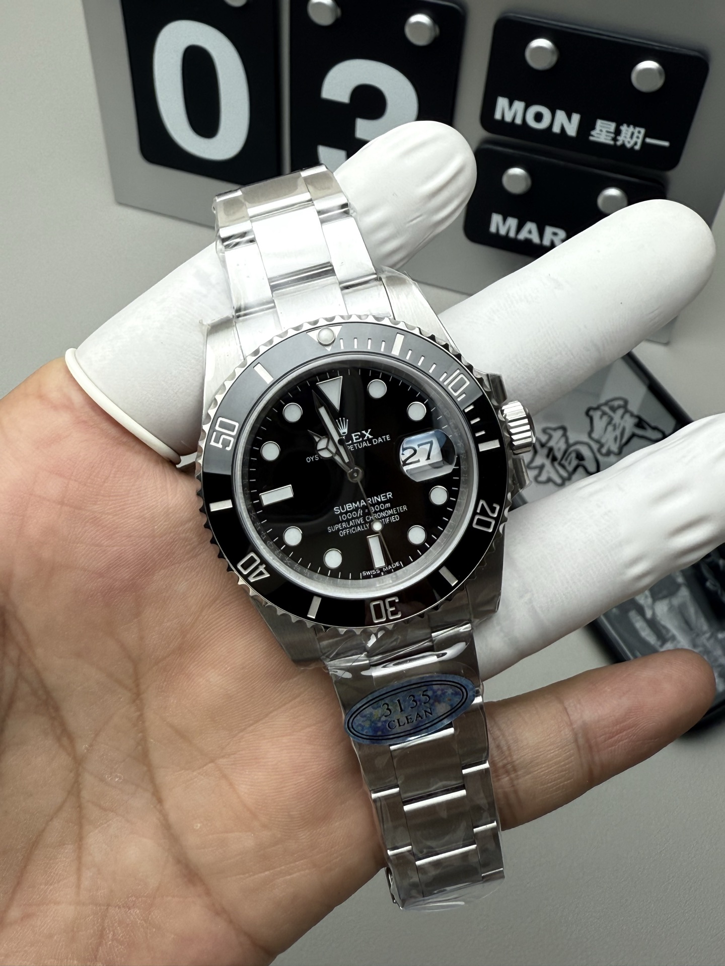 Rolex 最强分c黑水鬼 丹东3135机芯