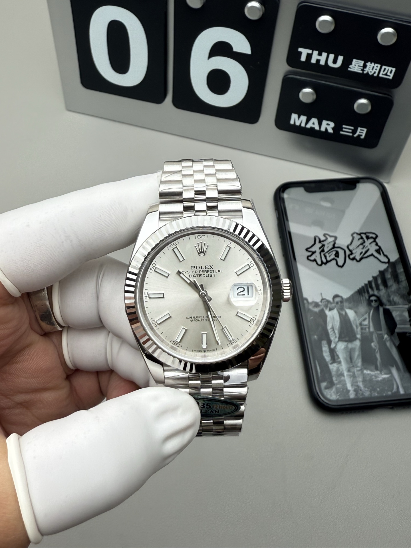 Rolex 银面日志3235机芯