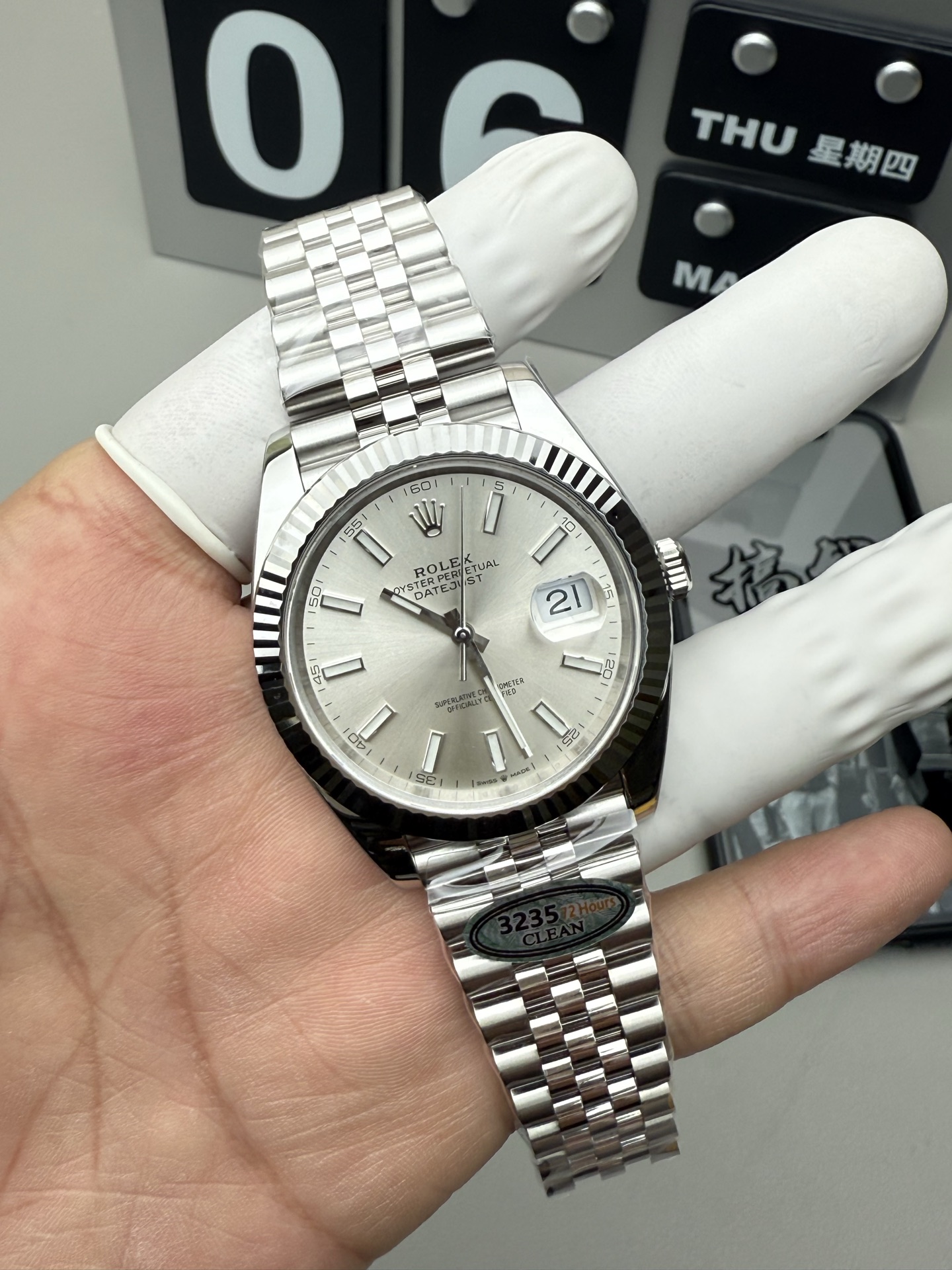 Rolex 银面日志3235机芯