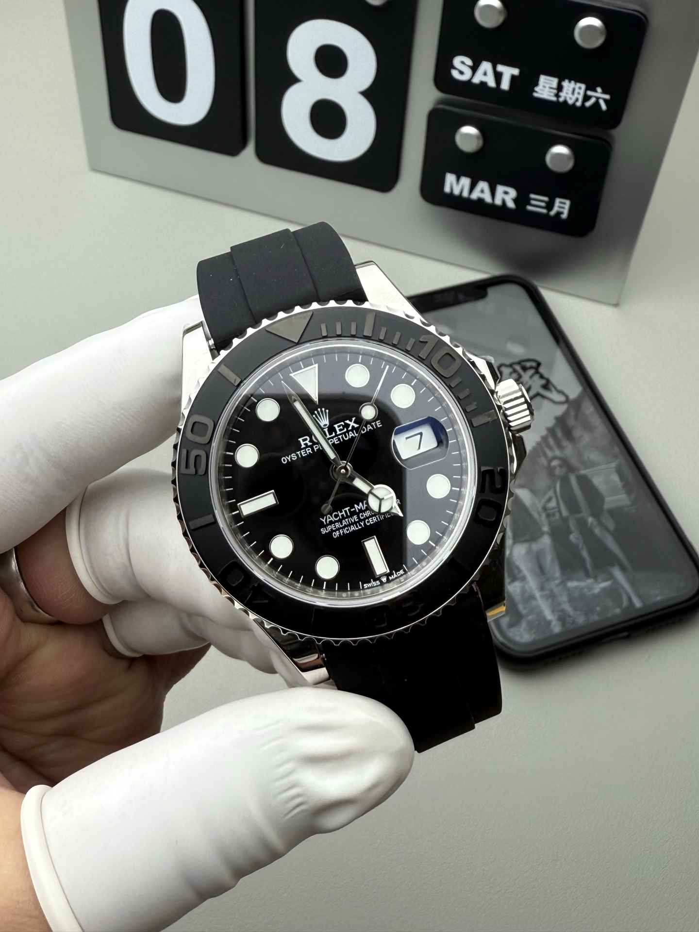 Rolex 防vs配重白金游艇
