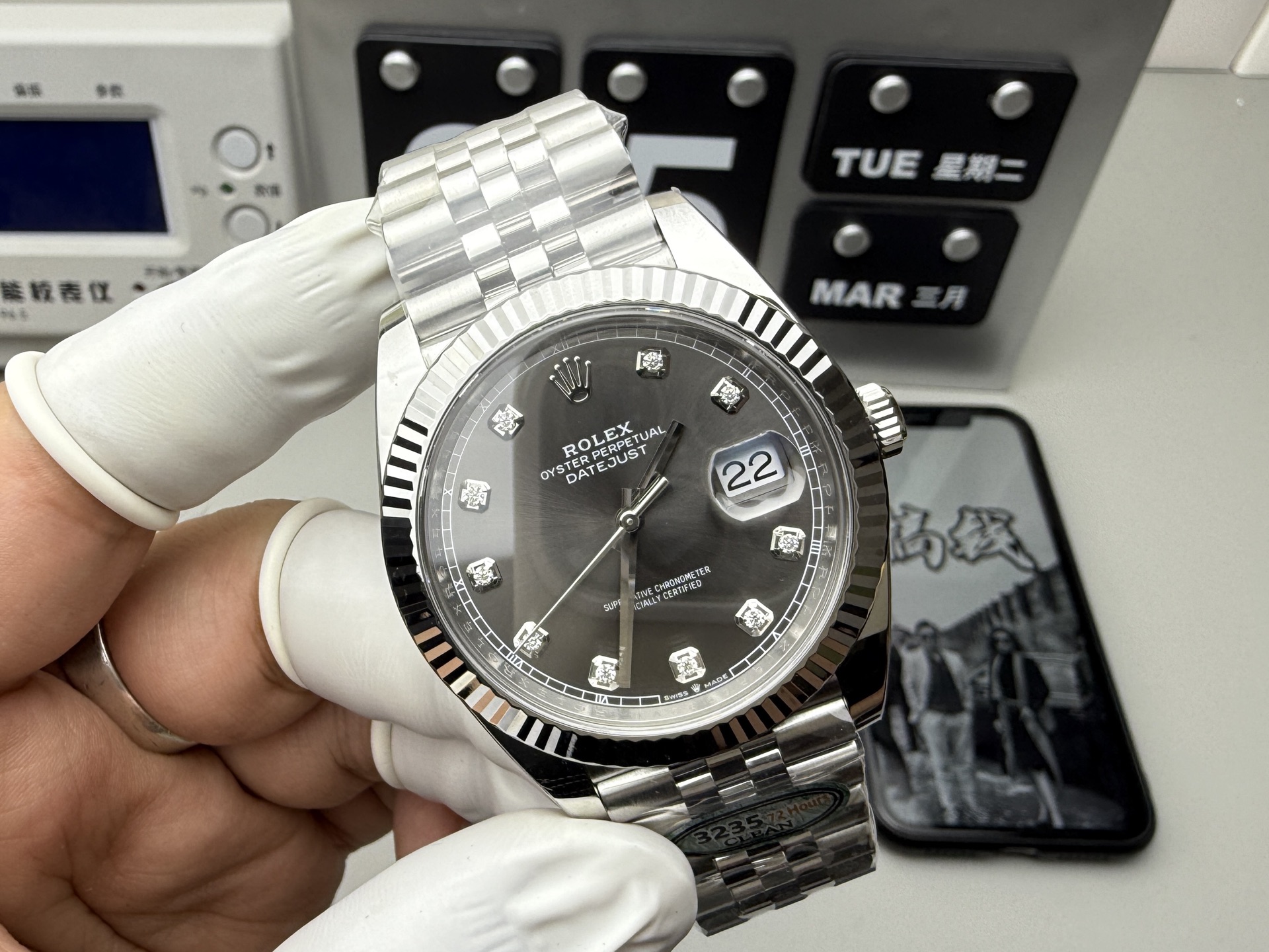 Rolex clean灰钻钉日志