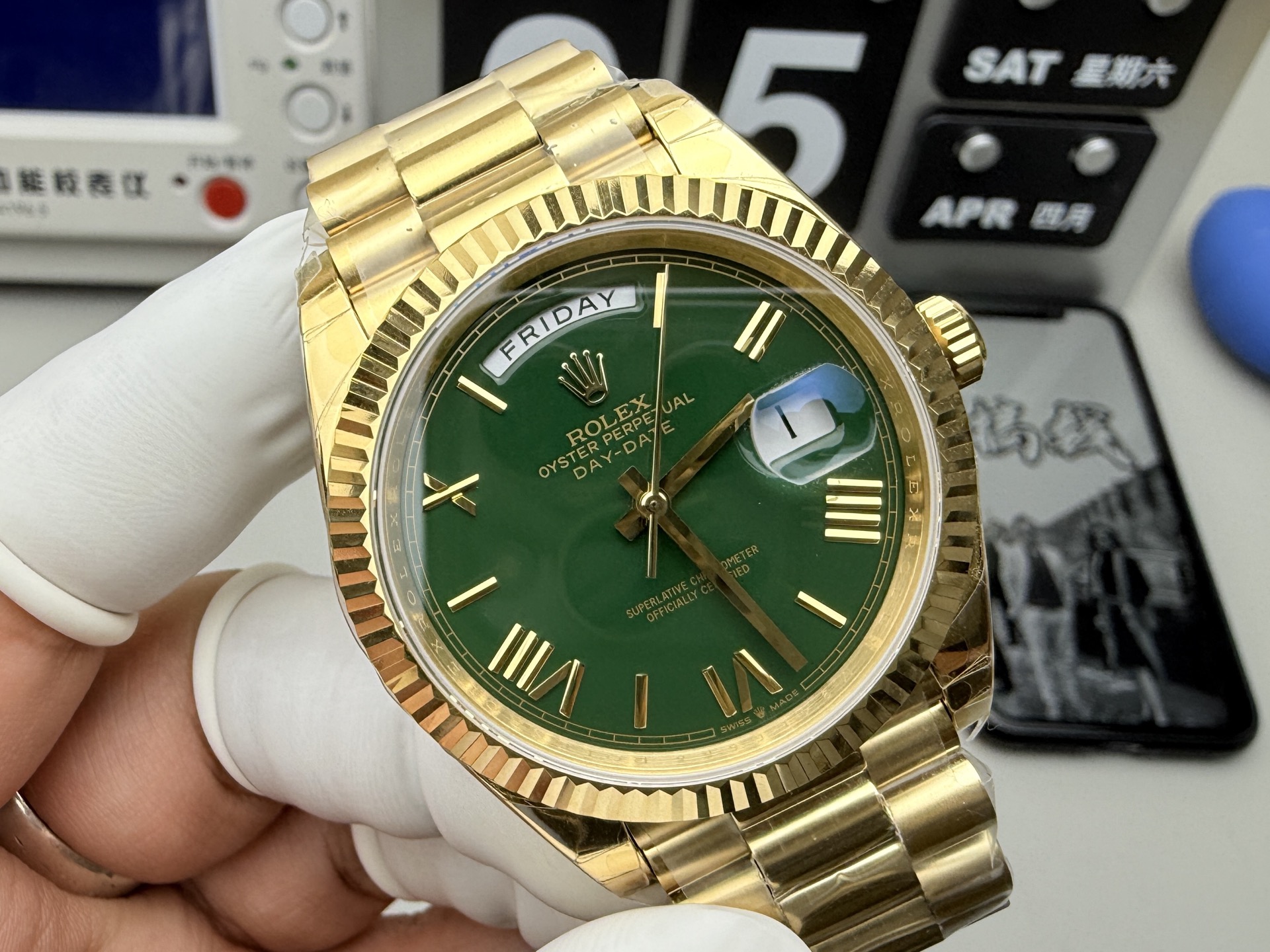 Rolex 配重赌桌绿