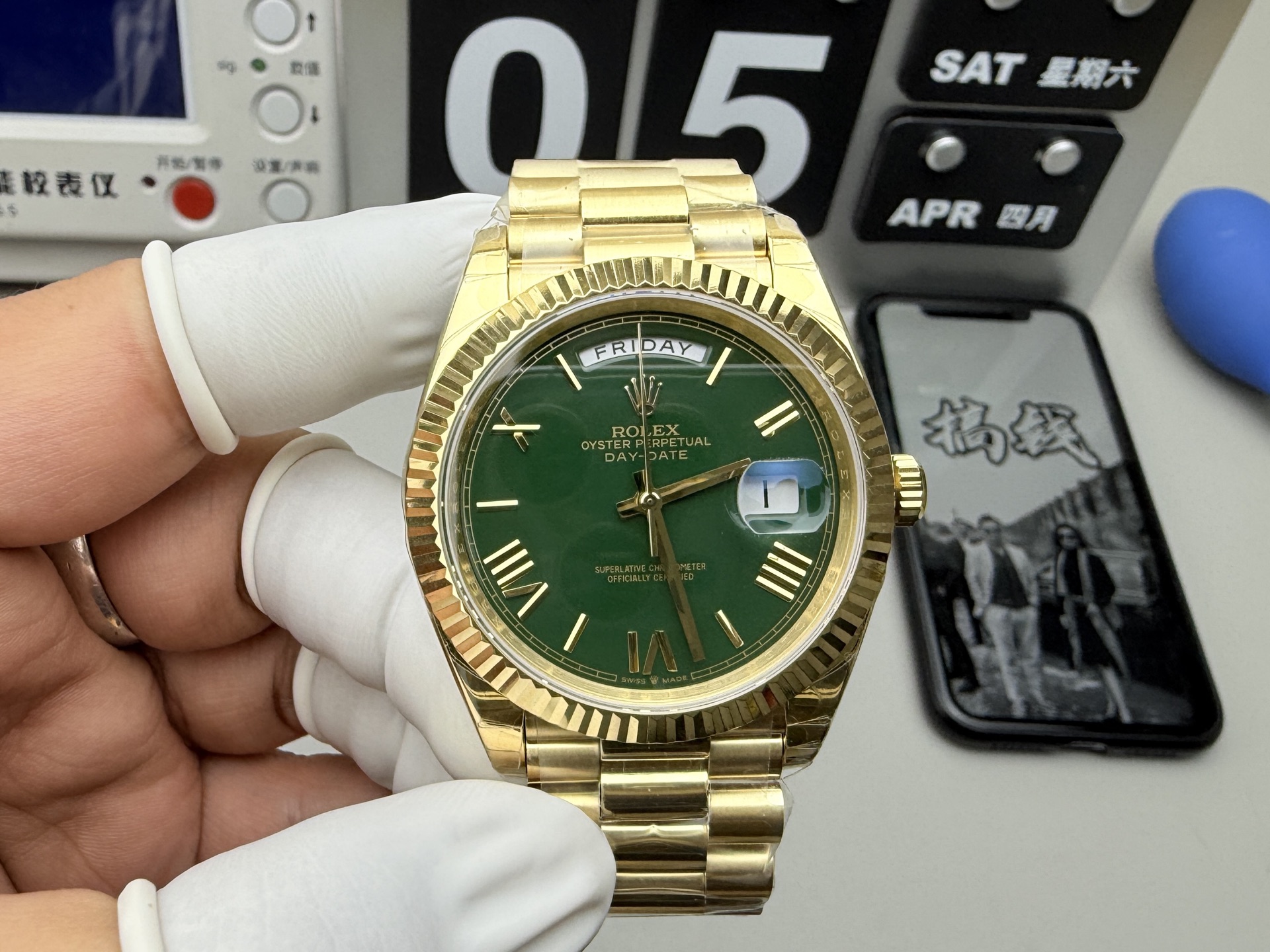 Rolex 配重赌桌绿