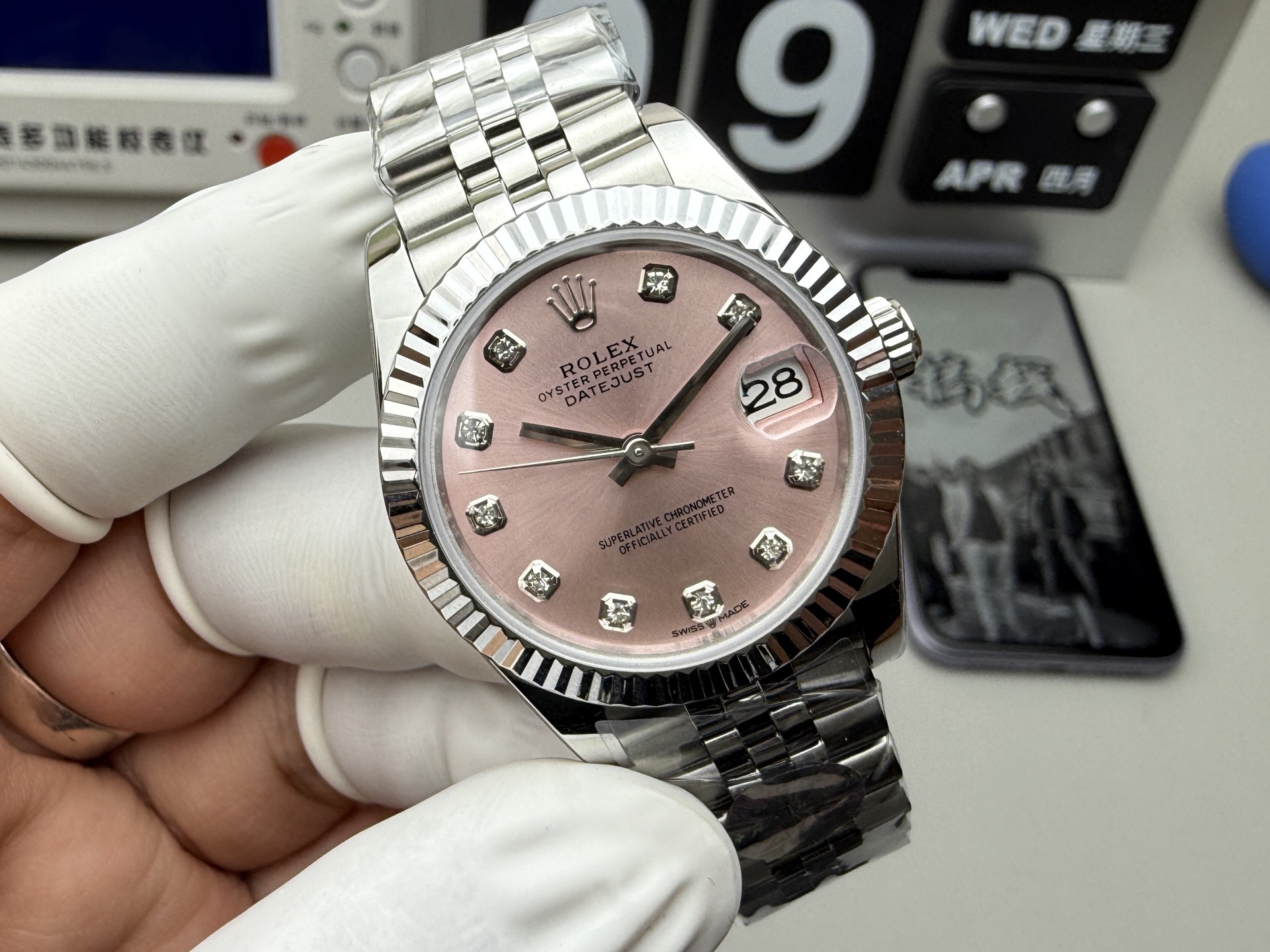 Rolex A+ 粉日志31mm