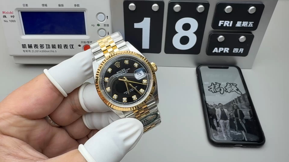 Rolex clean间金黑日志