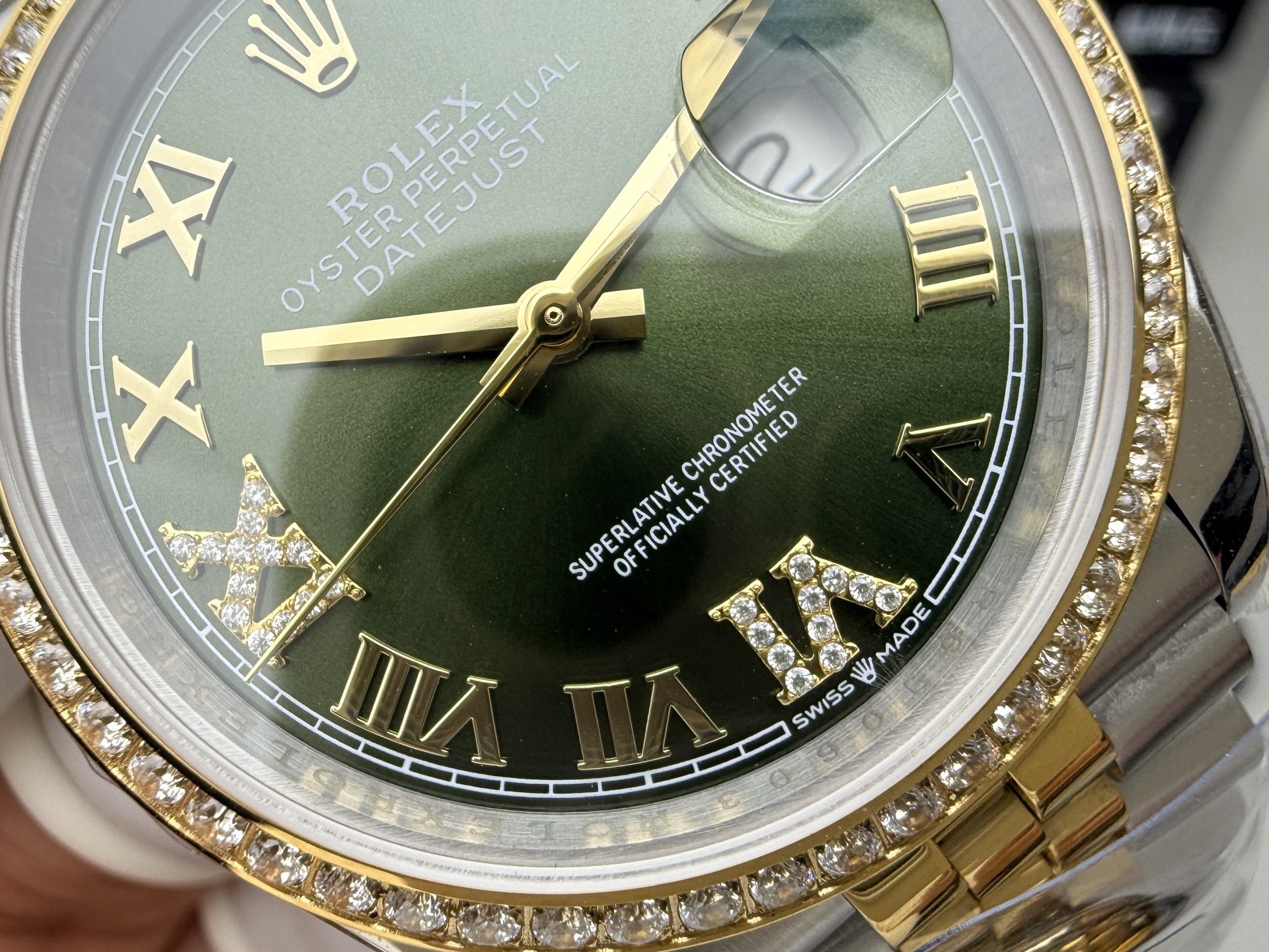 Rolex A+36绿金钻日志