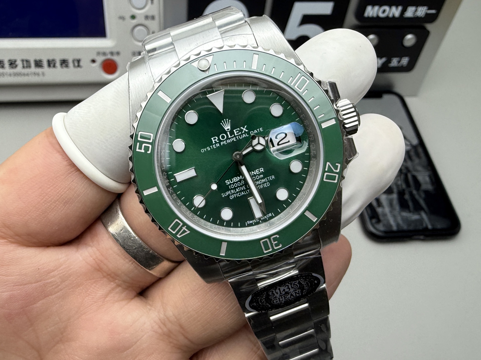 Rolex 最强分C绿水鬼 丹东3135机