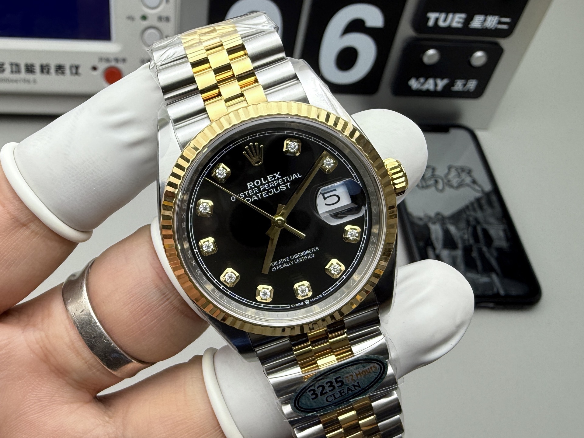 Rolex 间金黑日志36mm