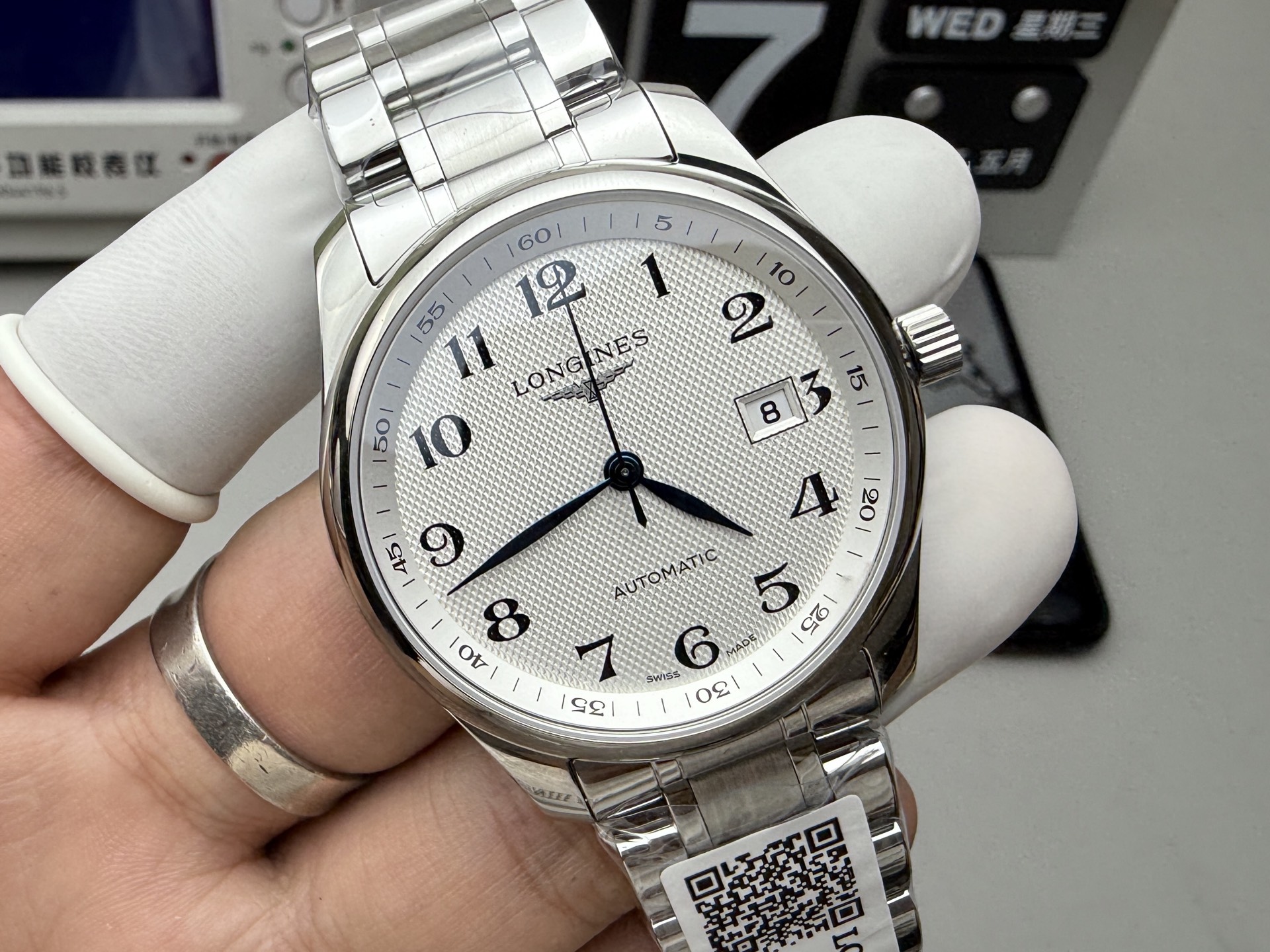 Longines Men's Silver Automatic Watch with Stainless Steel Bracelet 4 i1746524612034 505 0 2