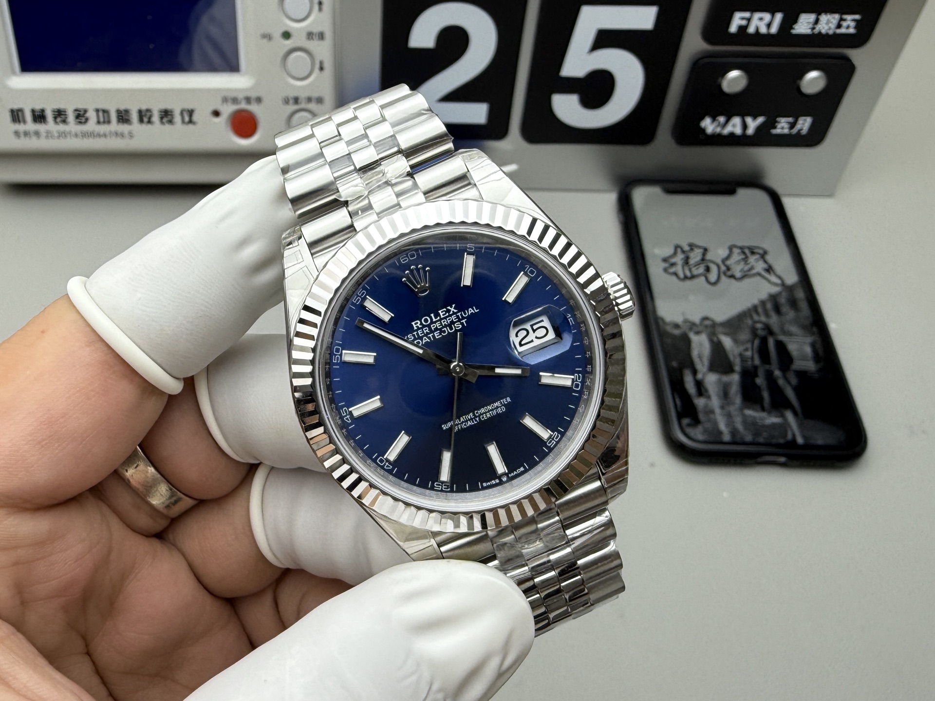 Rolex 蓝面条钉日志