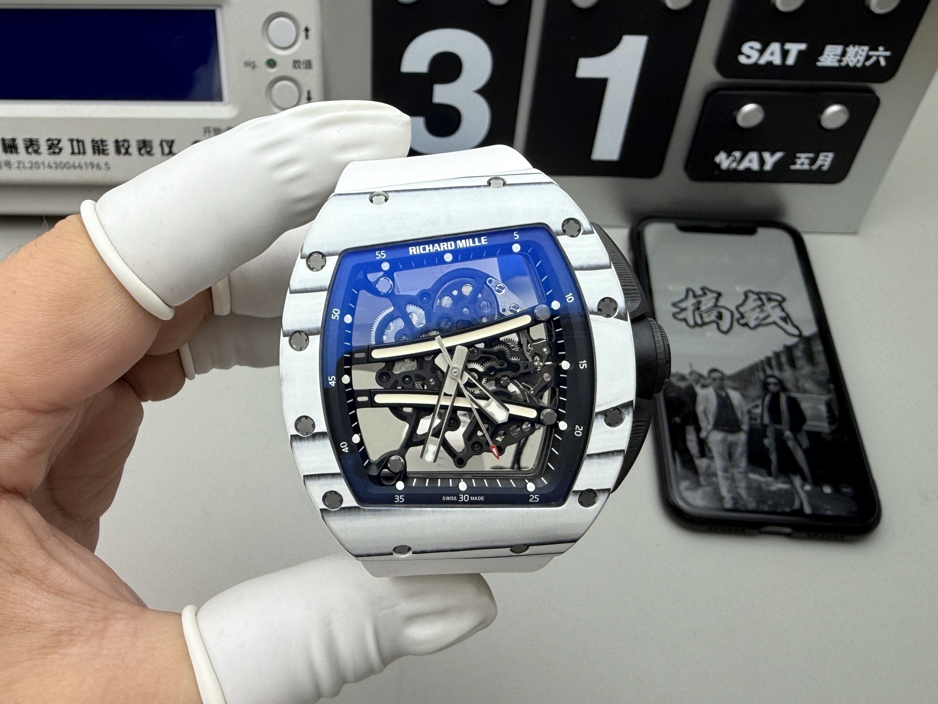 NO:387865,ZF 061 White Runway Shipping Real Shot!  ,19860909ZF 061白跑道 出货实拍！,,Watch