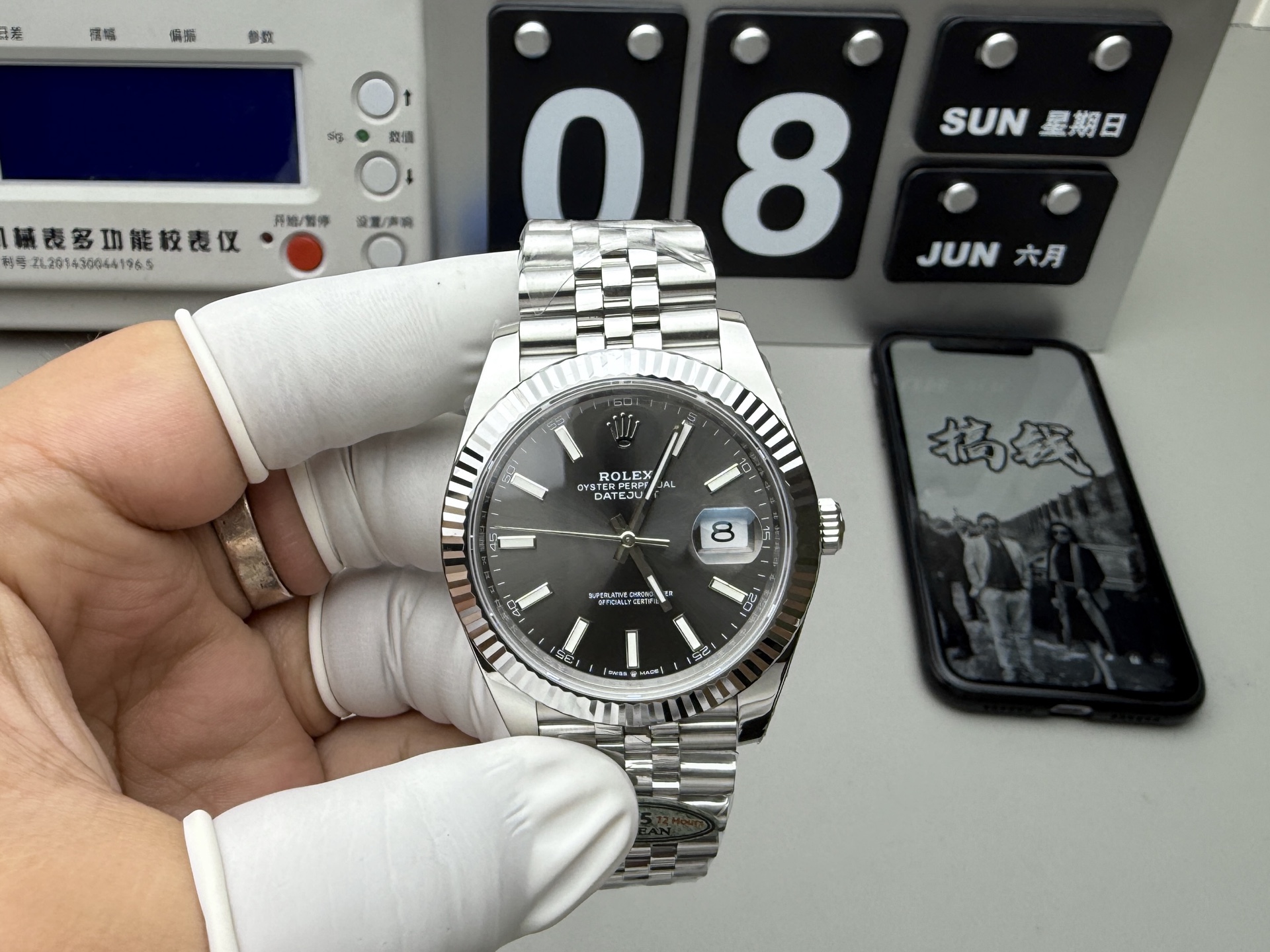 Rolex 最强分C灰日志 升级版细节图 编码已更新