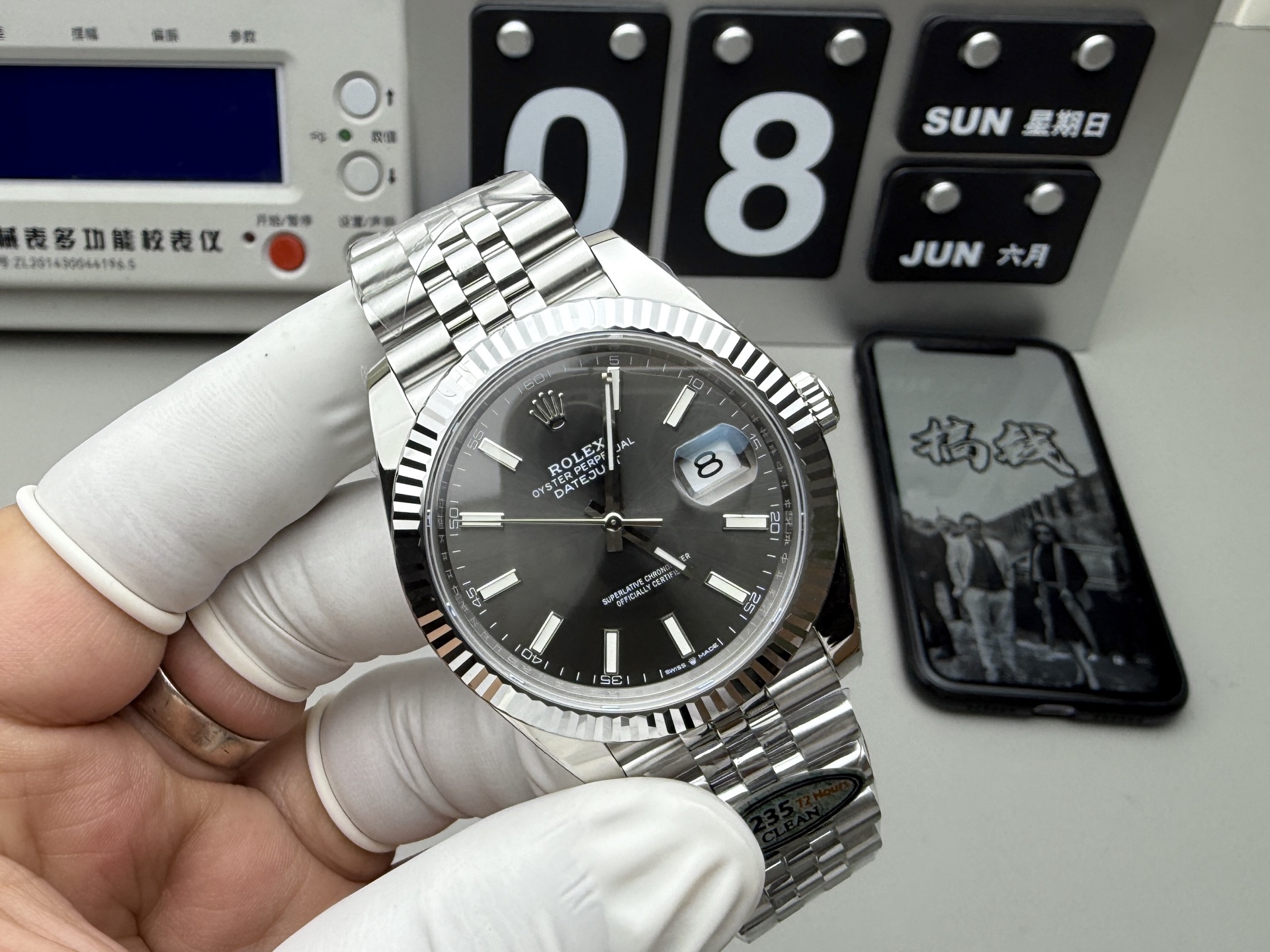 Rolex 最强分C灰日志 升级版细节图 编码已更新