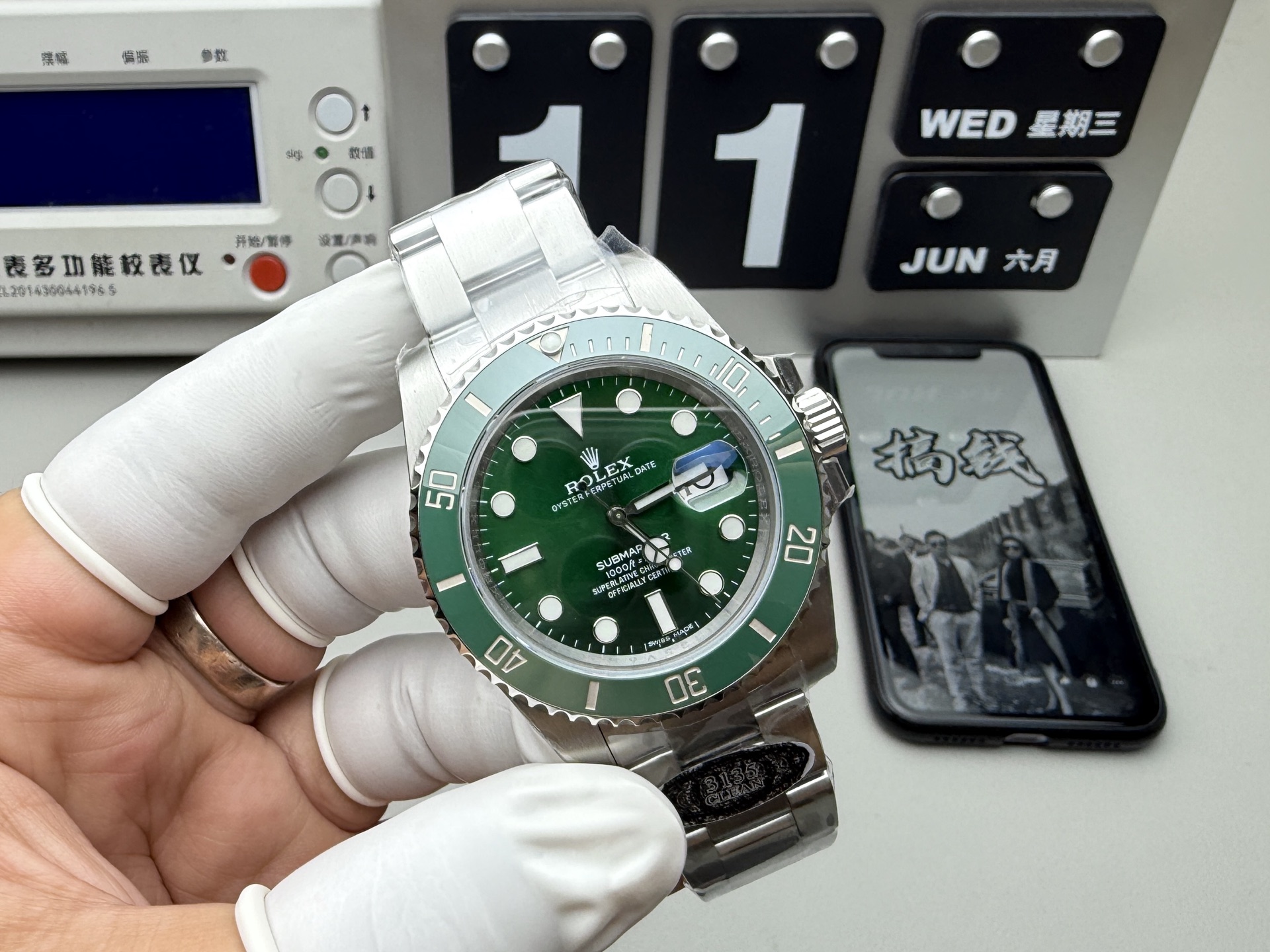 Rolex 最强分c绿水鬼 丹东3135机芯