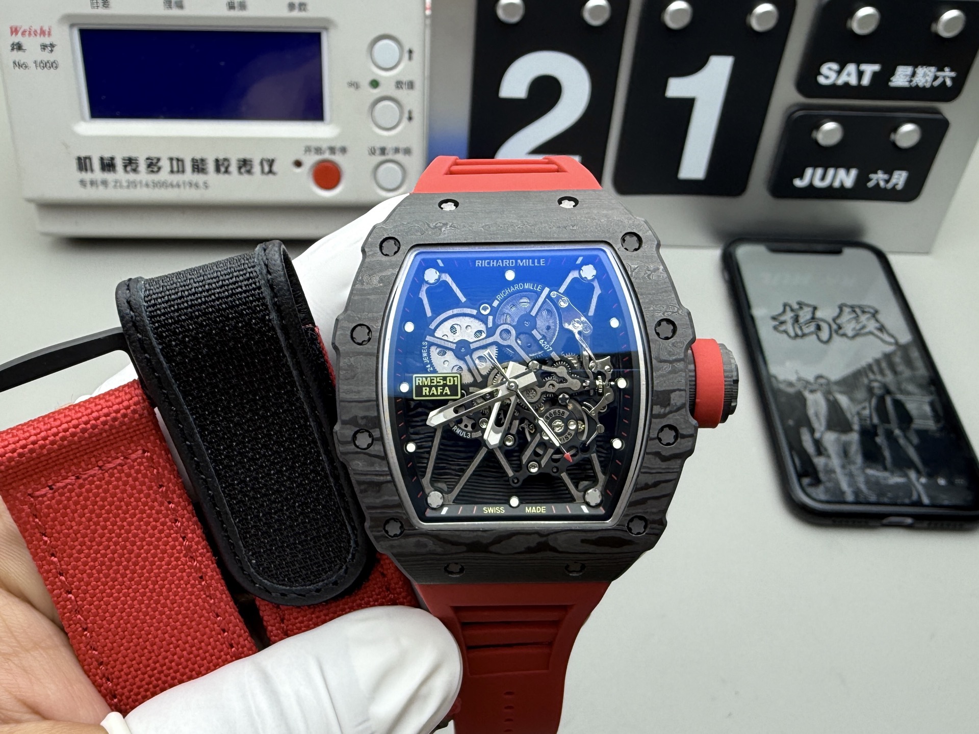 NO:389877,NEW Richard 35-01 Shipping Real Shot!  ,19860909NEW理查35-01 出货实拍！,,Watch
