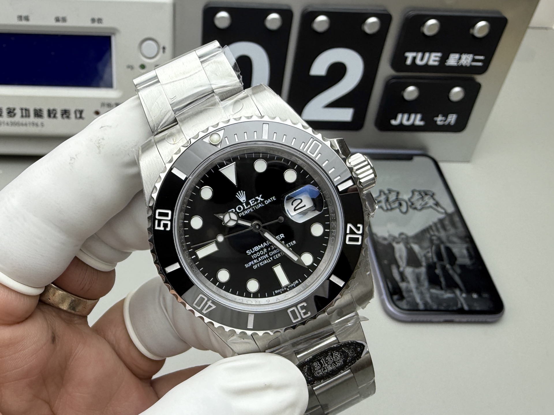 Rolex 最强分c黑水鬼 丹东3135机芯