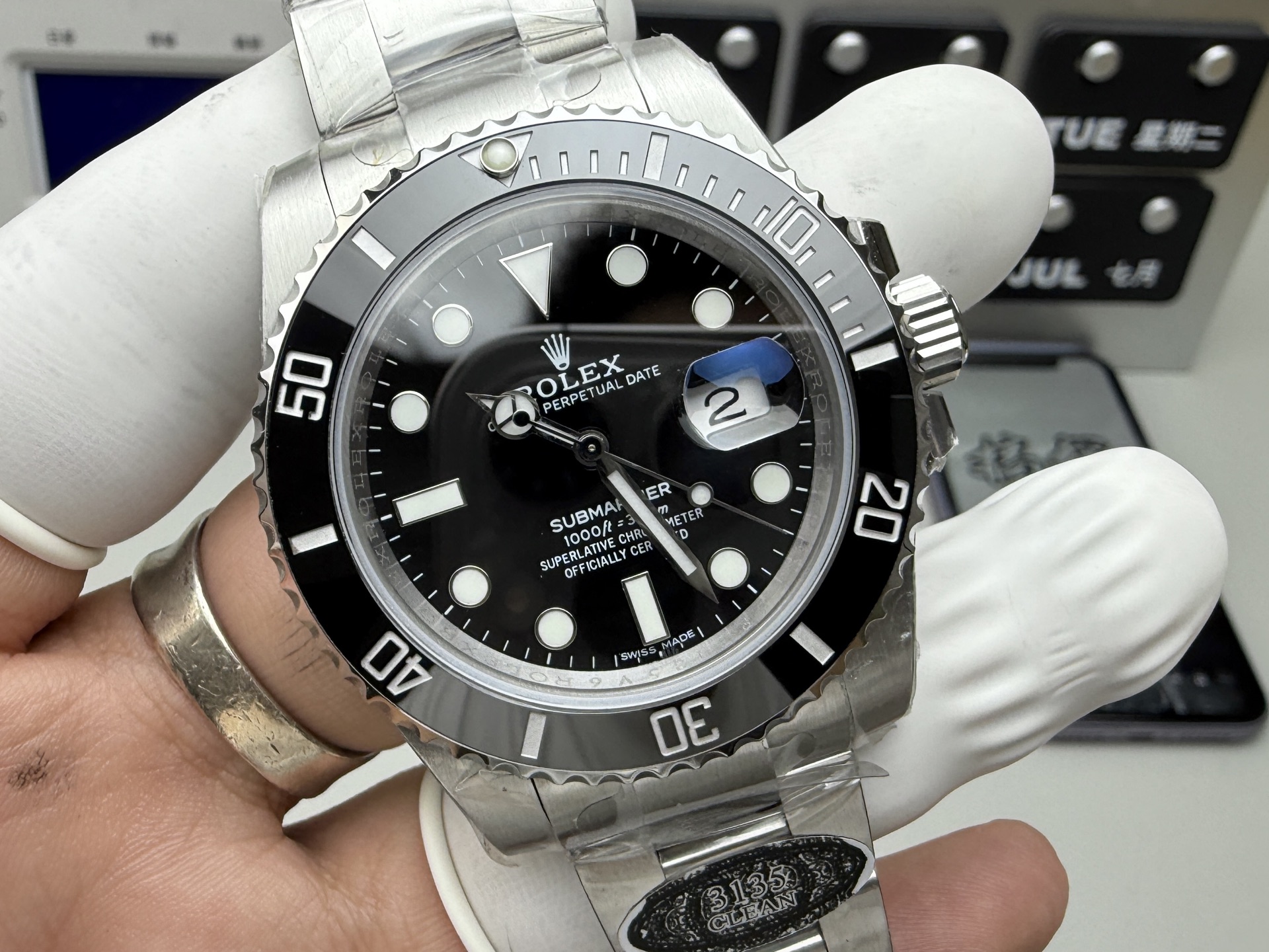Rolex 最强分c黑水鬼 丹东3135机芯