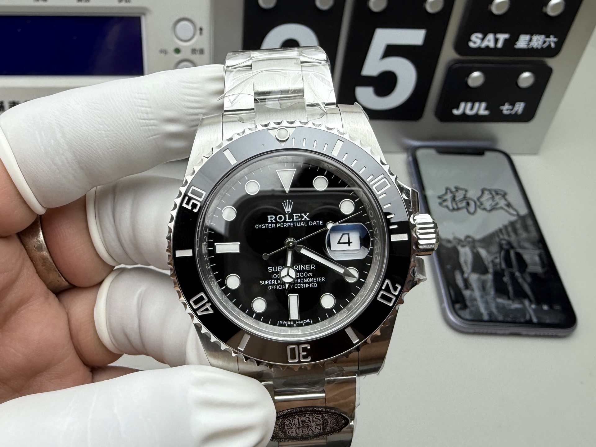 Rolex 40黑水鬼 丹东3135机芯