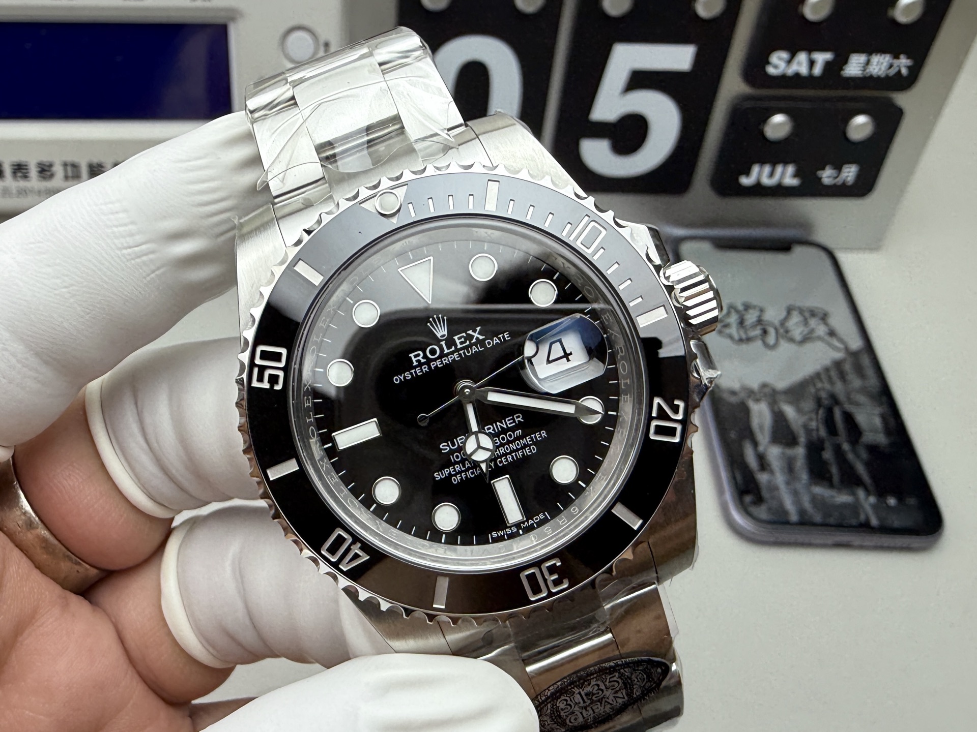 Rolex 40黑水鬼 丹东3135机芯