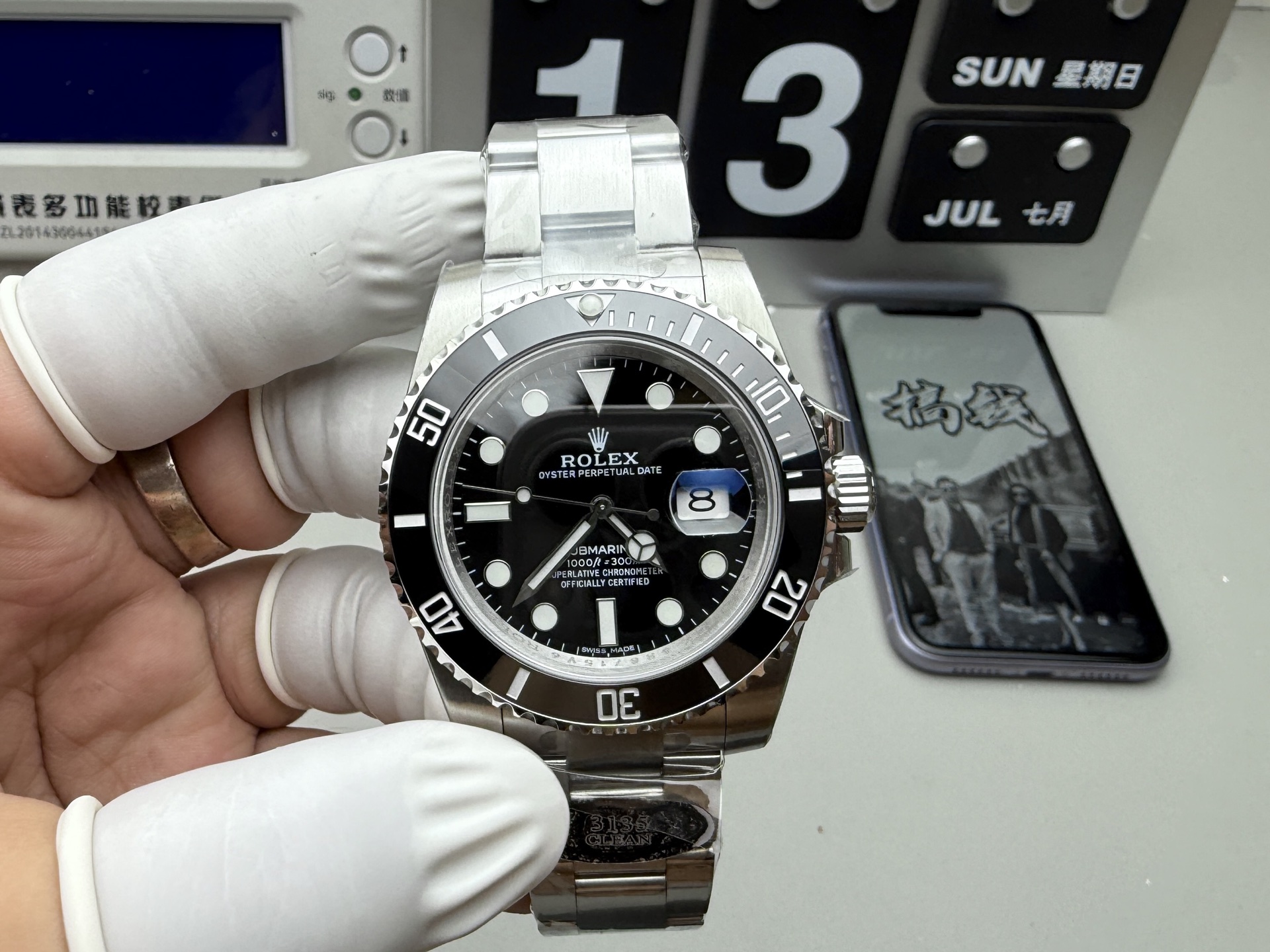 Rolex 最强分c黑水鬼 丹东3135机芯