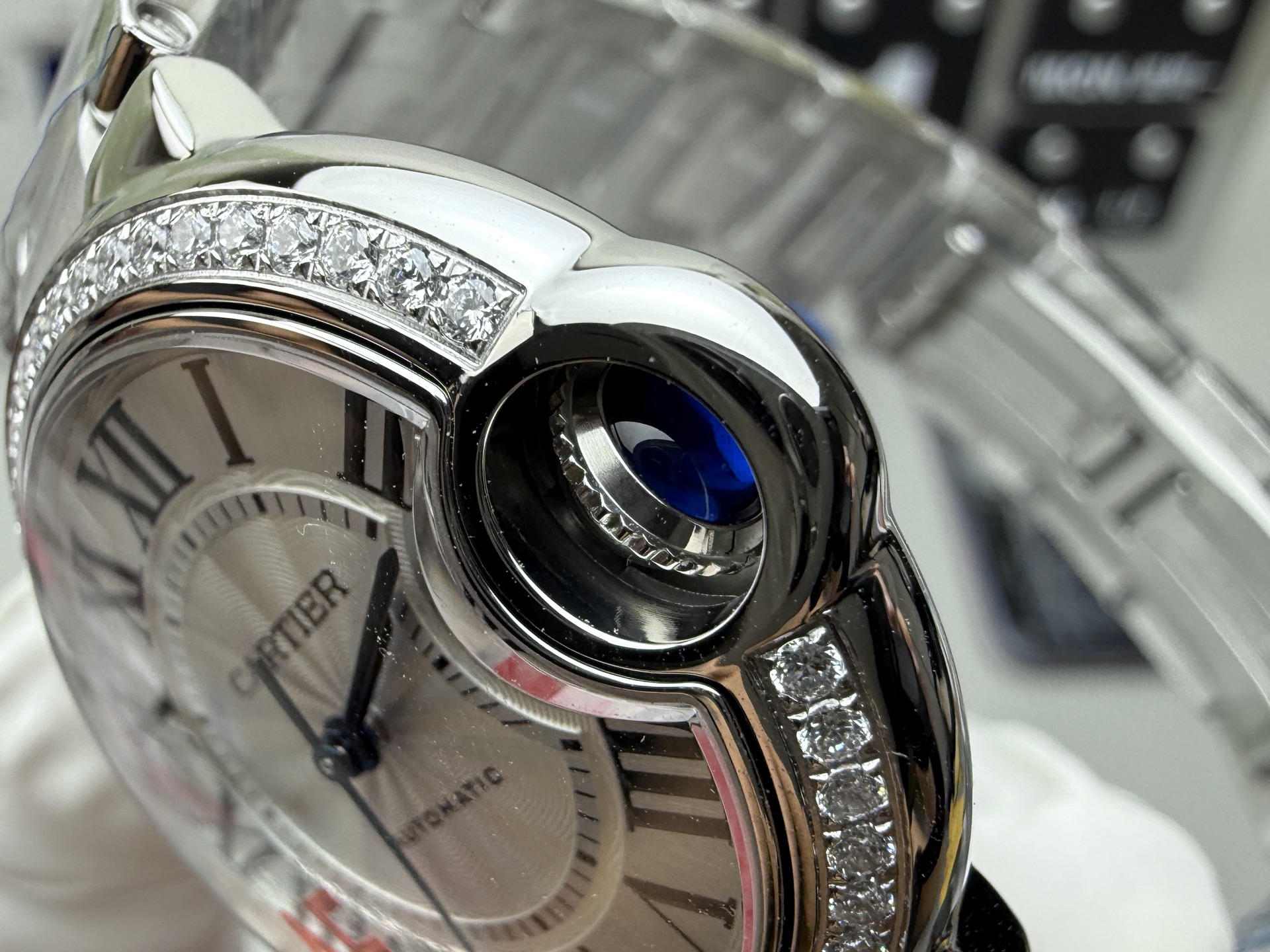 Cartier AF 钻圈蓝气球33mm