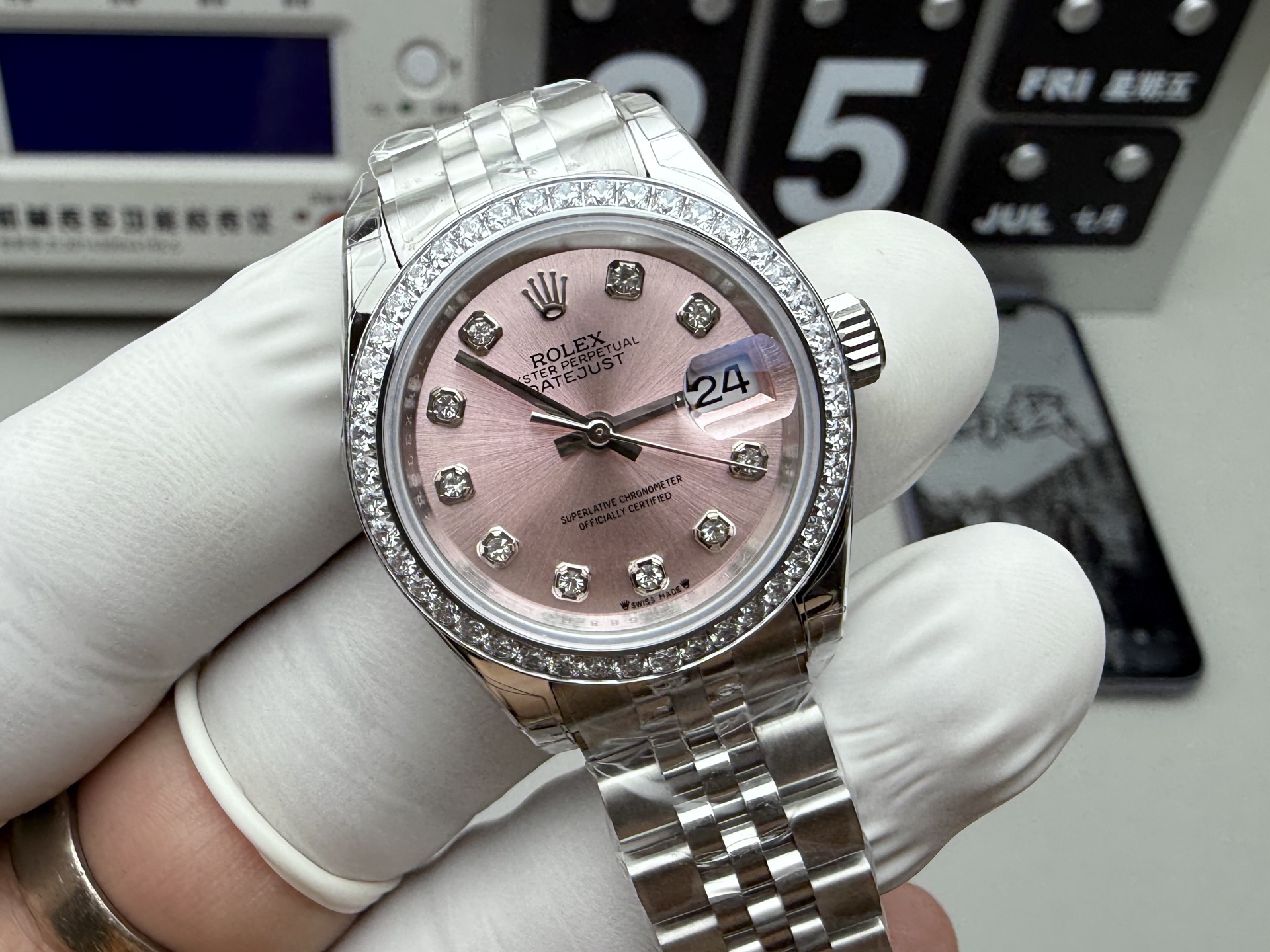 Rolex 28mm粉钻日志