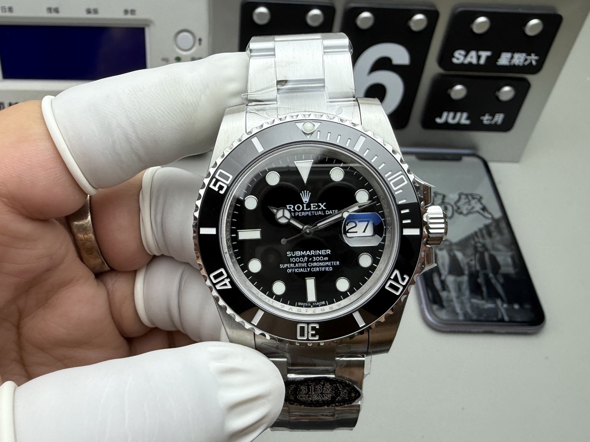 Rolex 最强分C40黑水鬼 丹东3135机