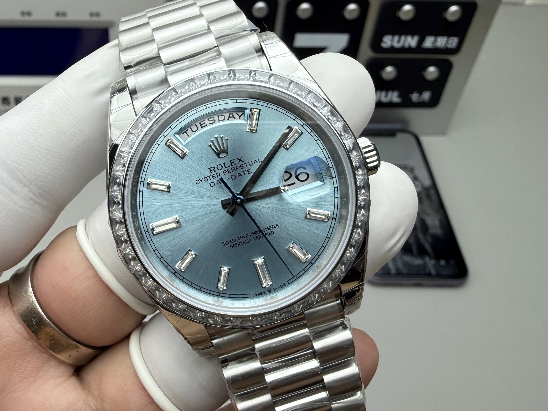 Rolex 配重冰蓝DD