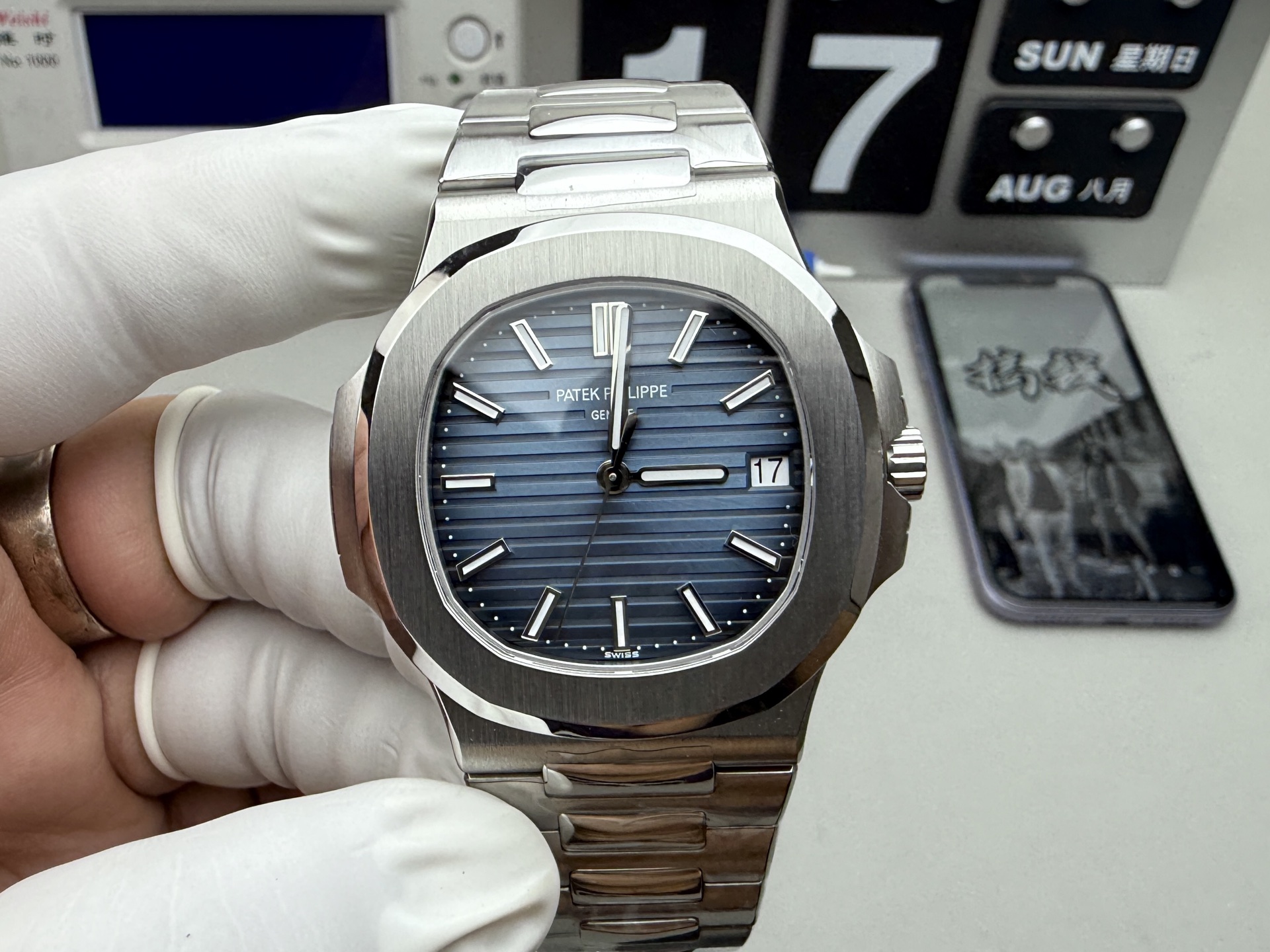 NO:662946,3K 5711 Nautilus real shot after shipment!  ,198609093K 5711鹦鹉螺 出货实拍！,,Watch