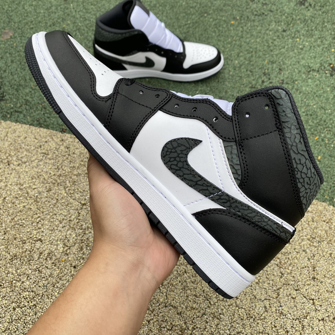 aj1mid黑白爆裂尺码40-46纯原版️AirJordan1MidAJ1黑白爆裂熊猫中帮篮球鞋FB99