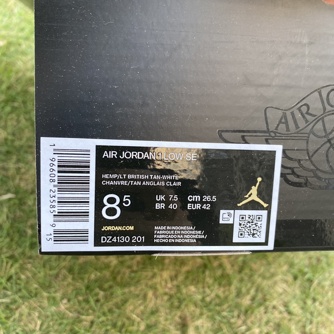 aj1白棕卡其low尺码35.5-46AirJordan1AJ1白黄低帮复古篮球鞋DZ5368-201