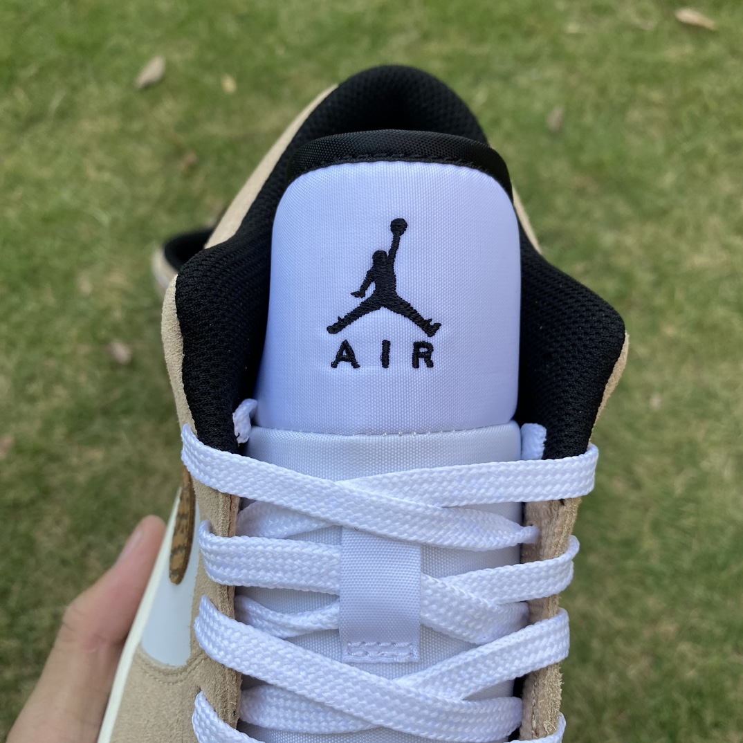 aj1白棕卡其low尺码35.5-46AirJordan1AJ1白黄低帮复古篮球鞋DZ5368-201