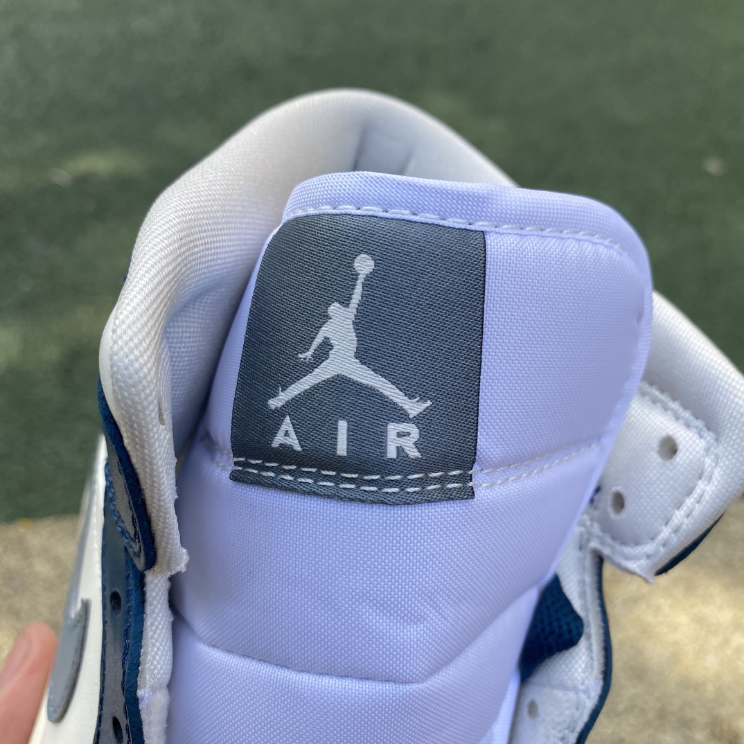 aj1mid白蓝尺码35.5-40AirJordan1Mid白蓝防滑耐磨中帮女子休闲篮球鞋BQ6472-