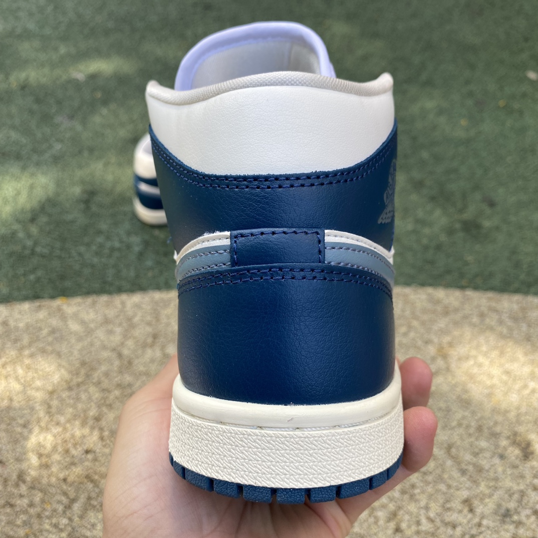 aj1mid白蓝尺码35.5-40AirJordan1Mid白蓝防滑耐磨中帮女子休闲篮球鞋BQ6472-