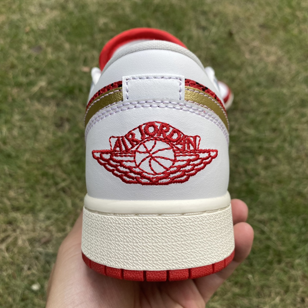 aj1白红金low尺码35.5-40y纯原版️AirJordan1LowAJ1白红金扑克低帮篮球鞋DJ5