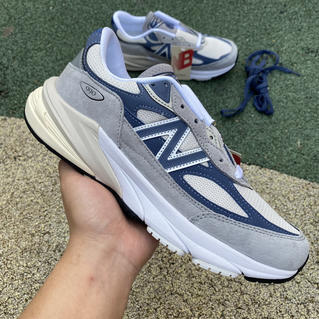 NB990v6灰蓝尺码36-46.5NewBalanceNBMadeinUSA990V6NB复古慢跑鞋U