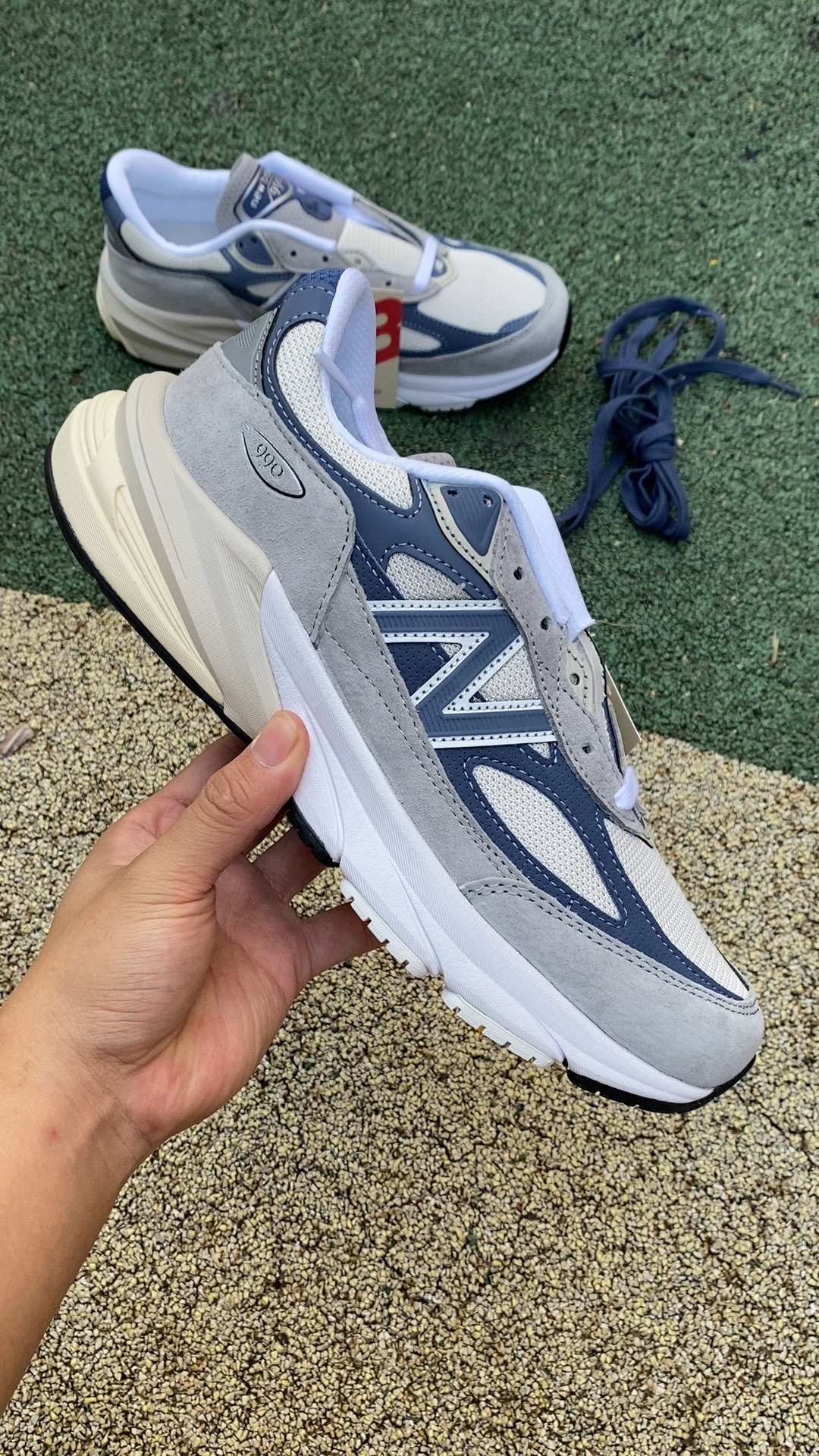 NB990v6灰蓝尺码36-46.5NewBalanceNBMadeinUSA990V6NB复古慢跑鞋U