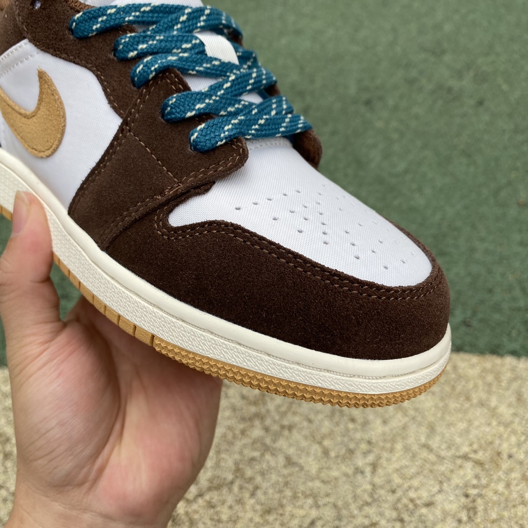 aj1棕白摩卡low尺码36-40纯原版️AirJordan1LowAJ1棕白摩卡低帮复古篮球鞋FB22