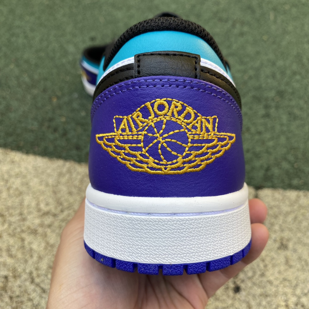 aj1白黑紫low尺码40-46纯原版️AirJordan1LowAJ1白黑紫低帮复古篮球鞋553558