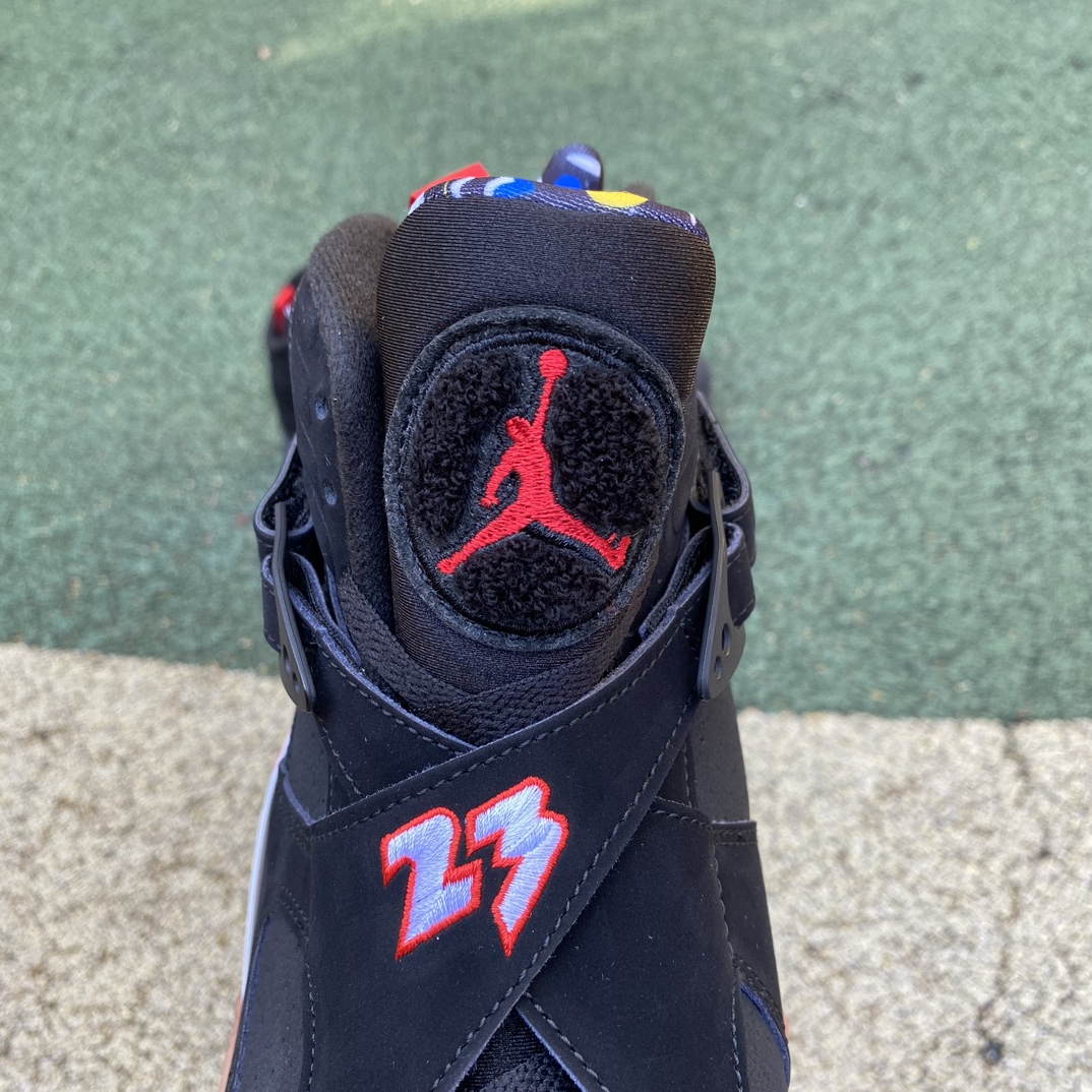 aj8季后赛尺码40-47.5AirJordan8RetroAJ8季后赛黑色复古男子高帮篮球鞋30538