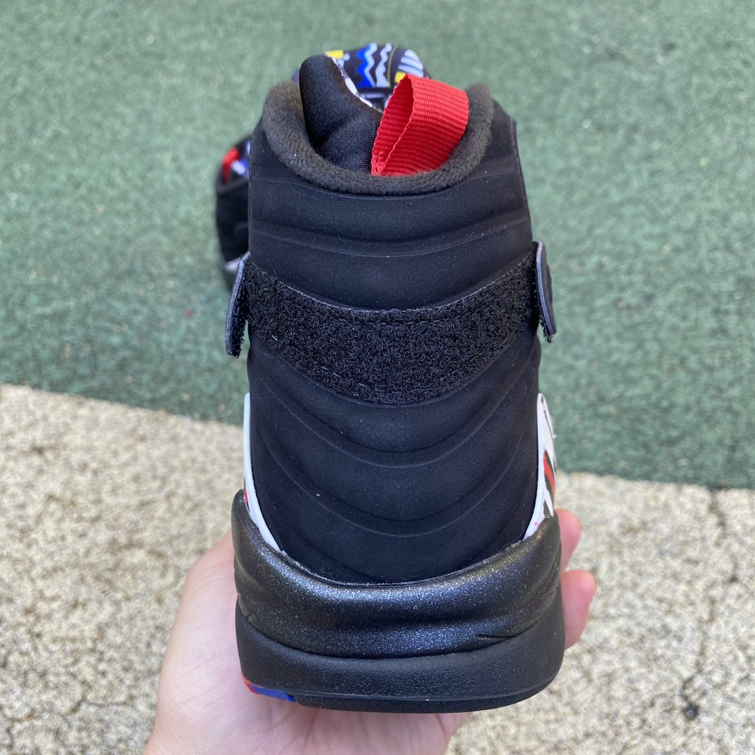 aj8季后赛尺码40-47.5AirJordan8RetroAJ8季后赛黑色复古男子高帮篮球鞋30538