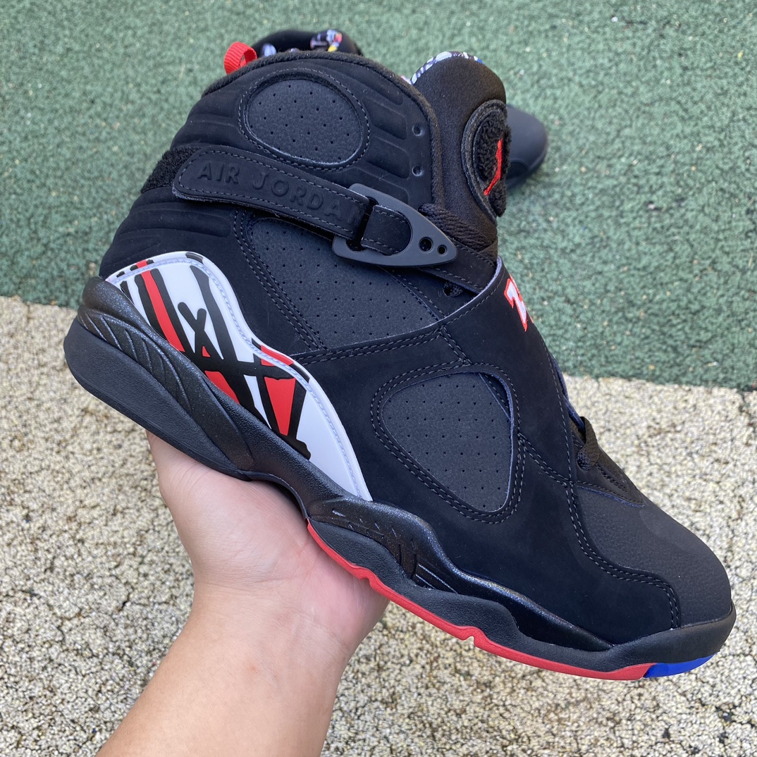 aj8季后赛尺码40-47.5AirJordan8RetroAJ8季后赛黑色复古男子高帮篮球鞋30538