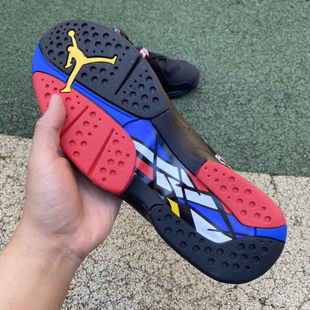 aj8季后赛尺码40-47.5AirJordan8RetroAJ8季后赛黑色复古男子高帮篮球鞋30538