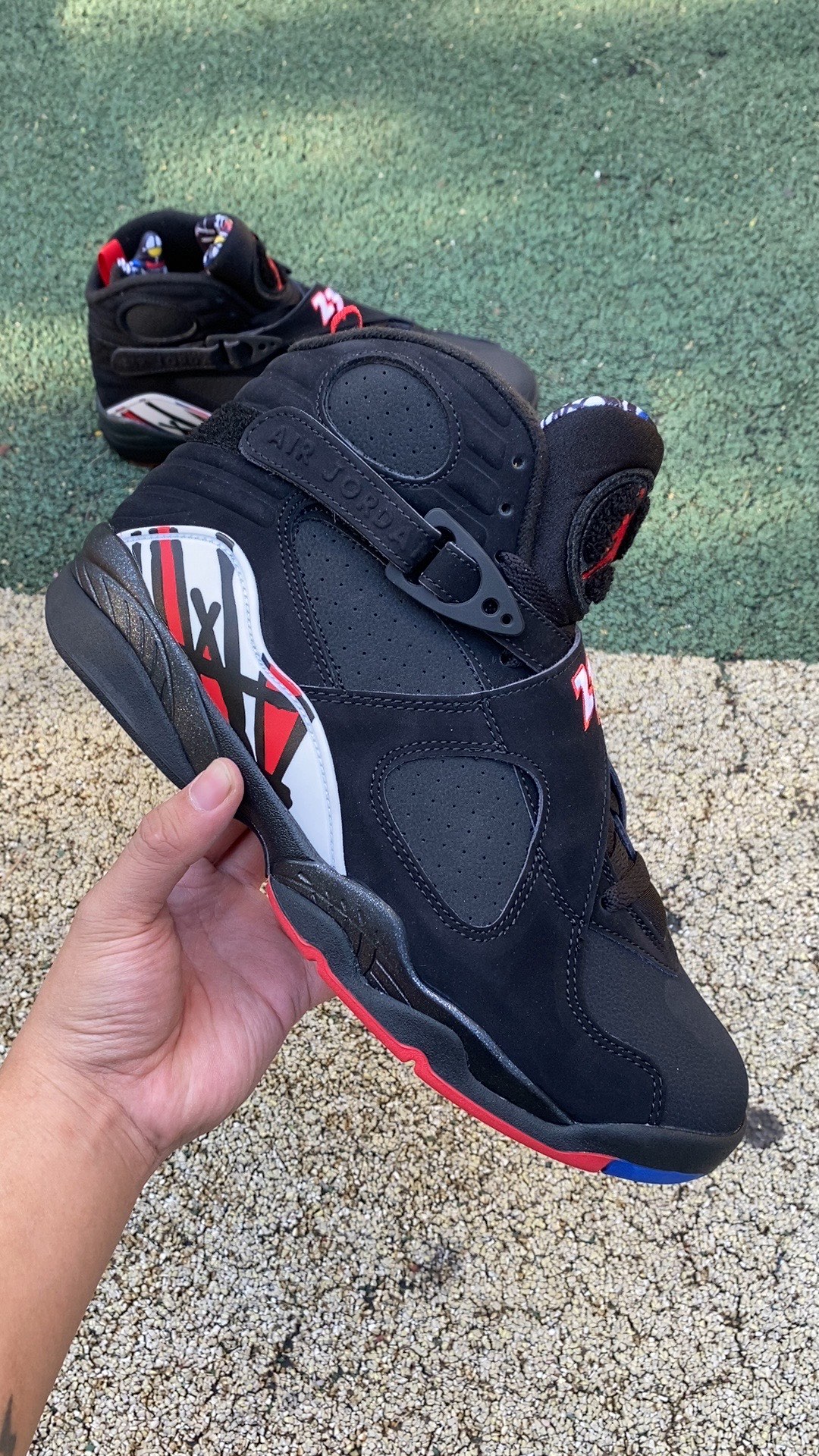 aj8季后赛尺码40-47.5AirJordan8RetroAJ8季后赛黑色复古男子高帮篮球鞋30538