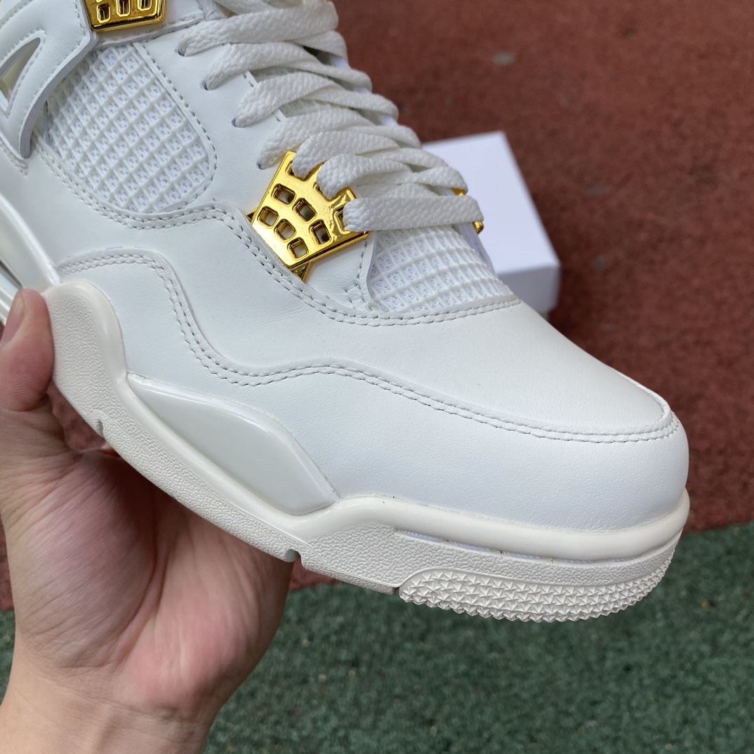 aj4金扣白色尺码36-48.5纯原版️AirJordan4“MetallicGold”AQ9129-1