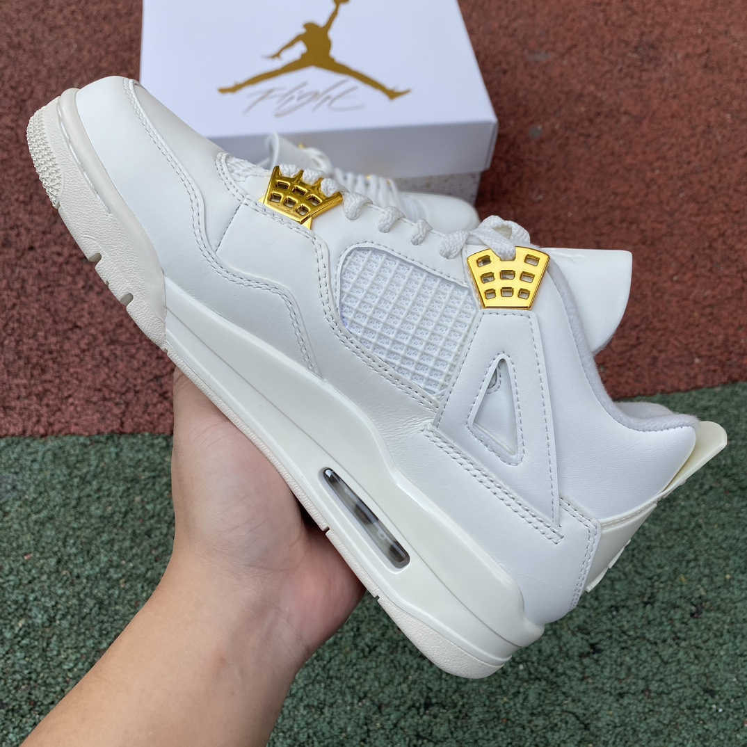 aj4金扣白色尺码36-48.5纯原版️AirJordan4“MetallicGold”AQ9129-1